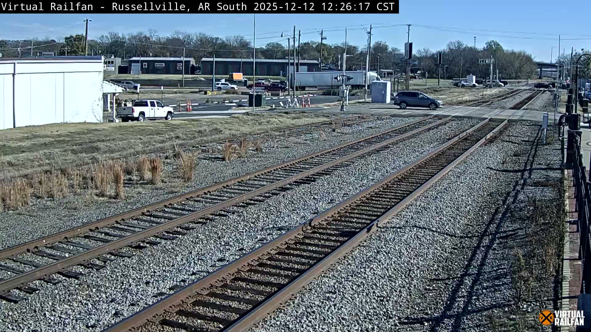 Russellville Railroad Crossing Junction Live Cam - Russellville, Pope, Arkansas, USA 