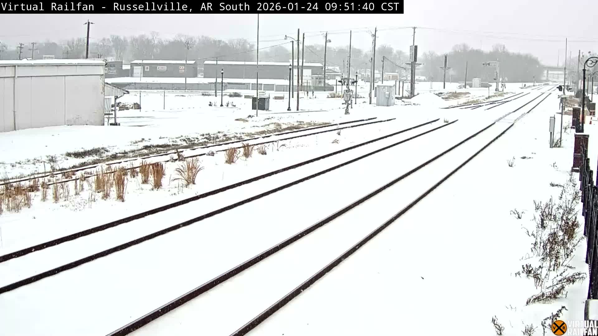 Russellville Railroad Crossing Junction Live Cam - Russellville, Pope, Arkansas, USA 