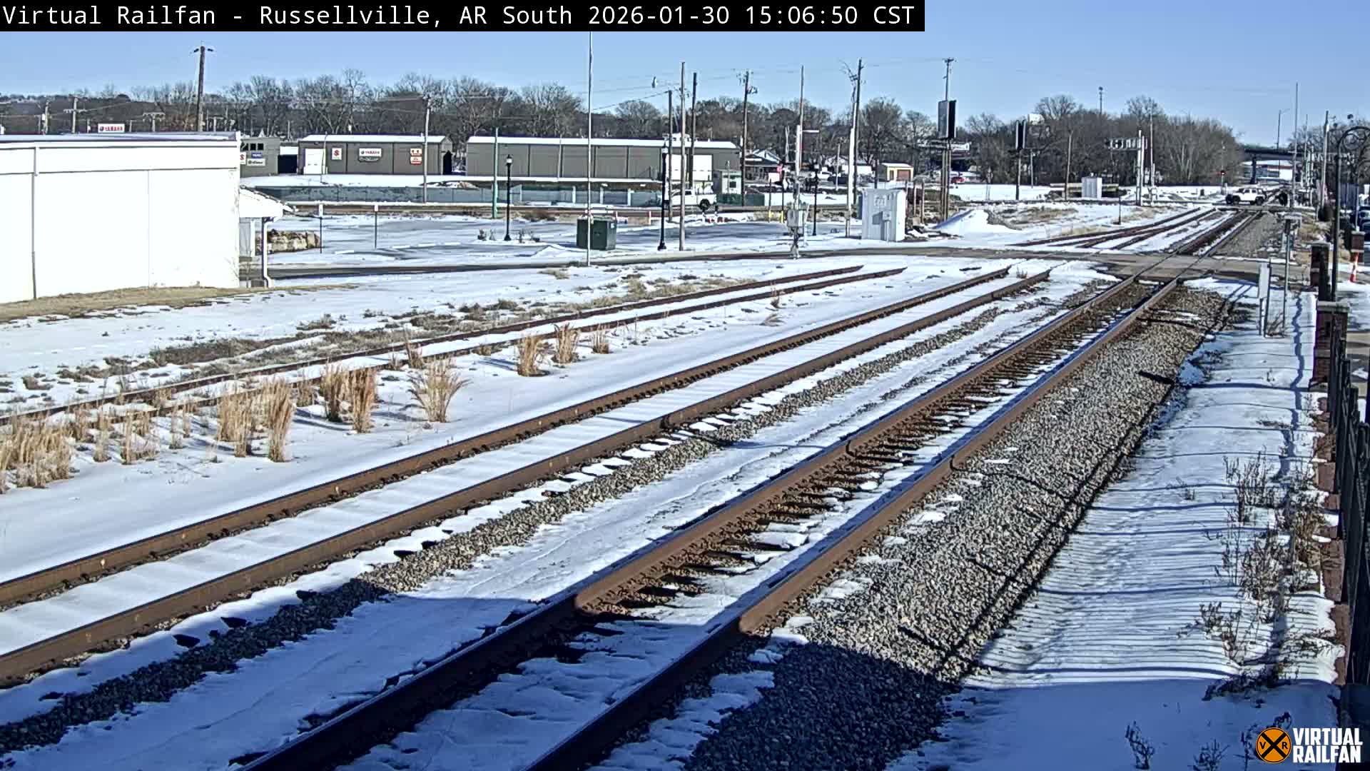 Russellville Railroad Crossing Junction Live Cam - Russellville, Pope, Arkansas, USA 