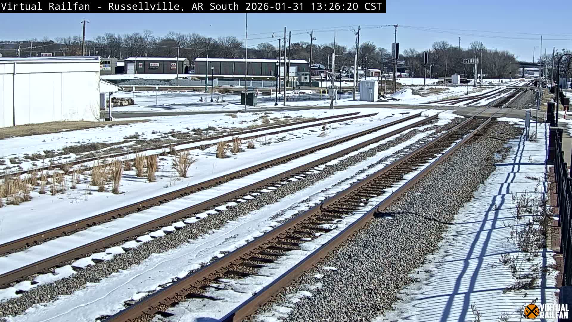 Russellville Railroad Crossing Junction Live Cam - Russellville, Pope, Arkansas, USA 
