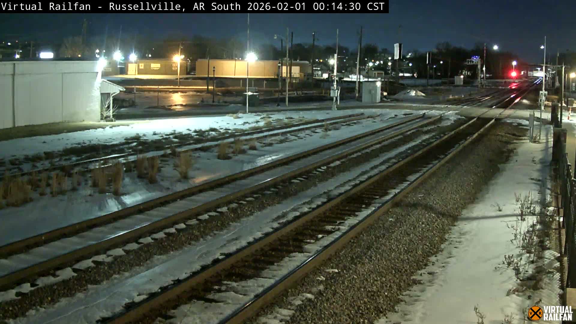 Russellville Railroad Crossing Junction Live Cam - Russellville, Pope, Arkansas, USA 