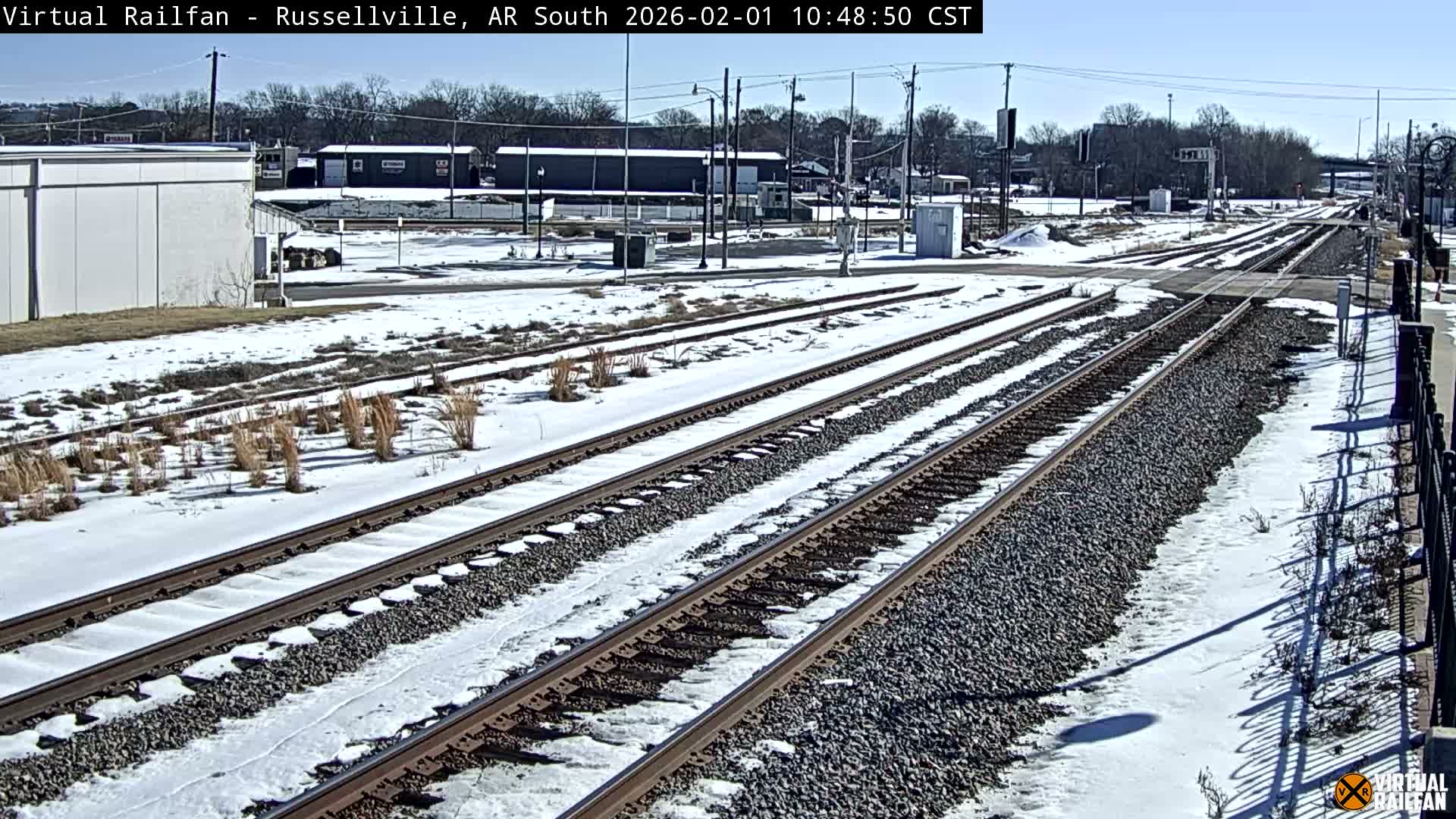 Russellville Railroad Crossing Junction Live Cam - Russellville, Pope, Arkansas, USA 