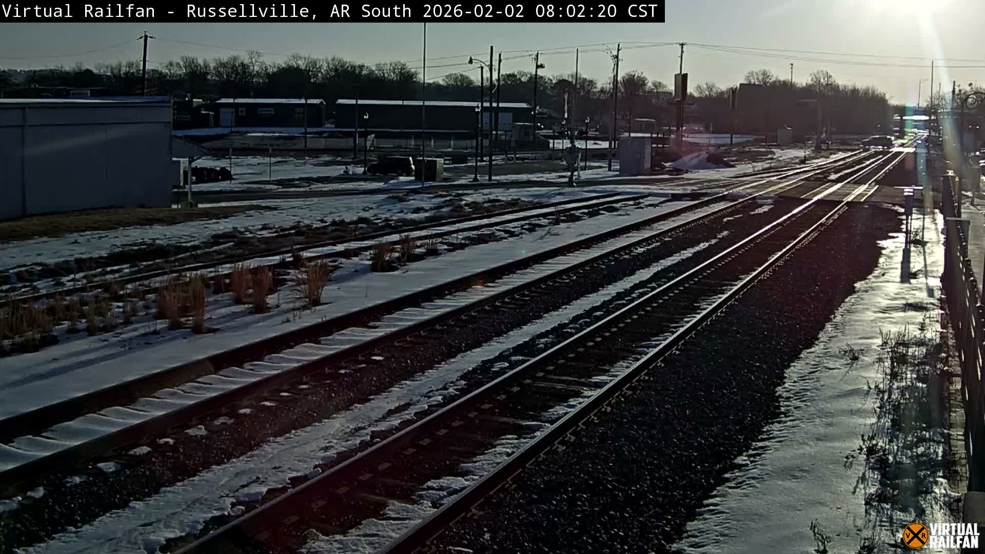 Russellville Railroad Crossing Junction Live Cam - Russellville, Pope, Arkansas, USA 