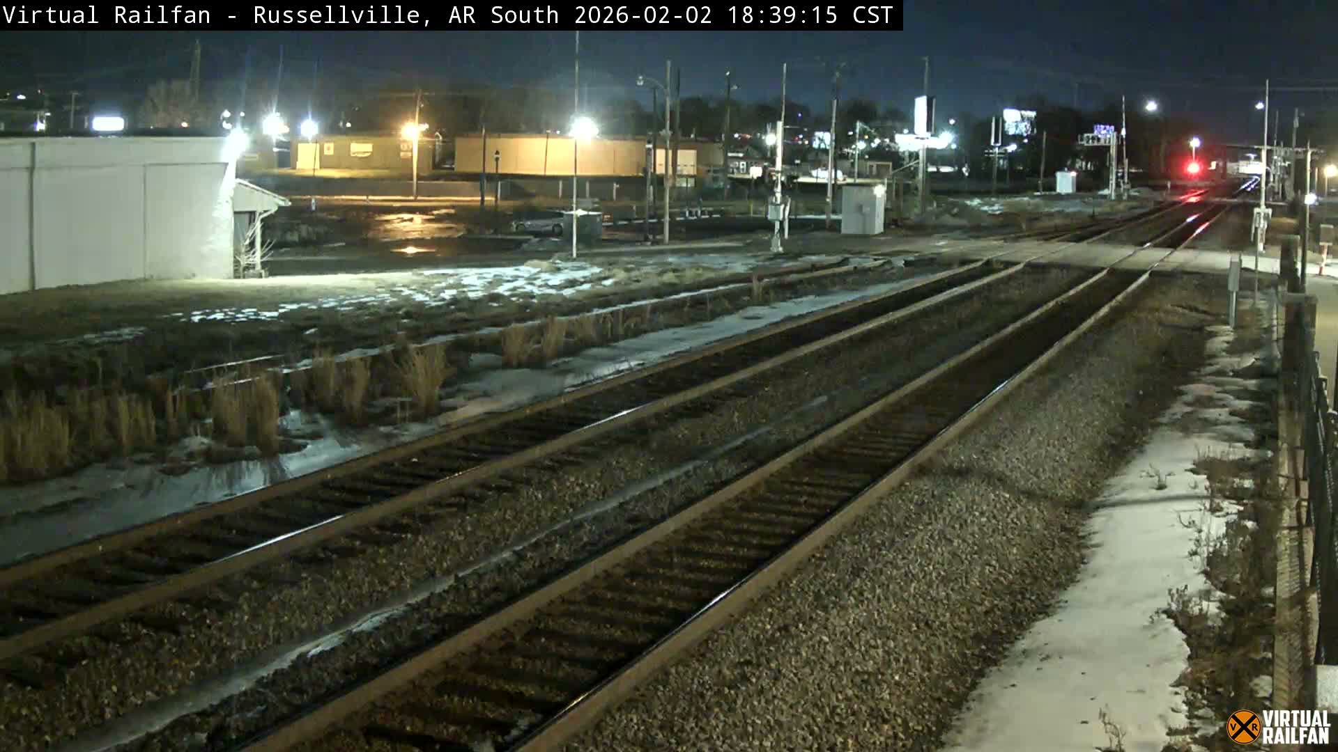Russellville Railroad Crossing Junction Live Cam - Russellville, Pope, Arkansas, USA 