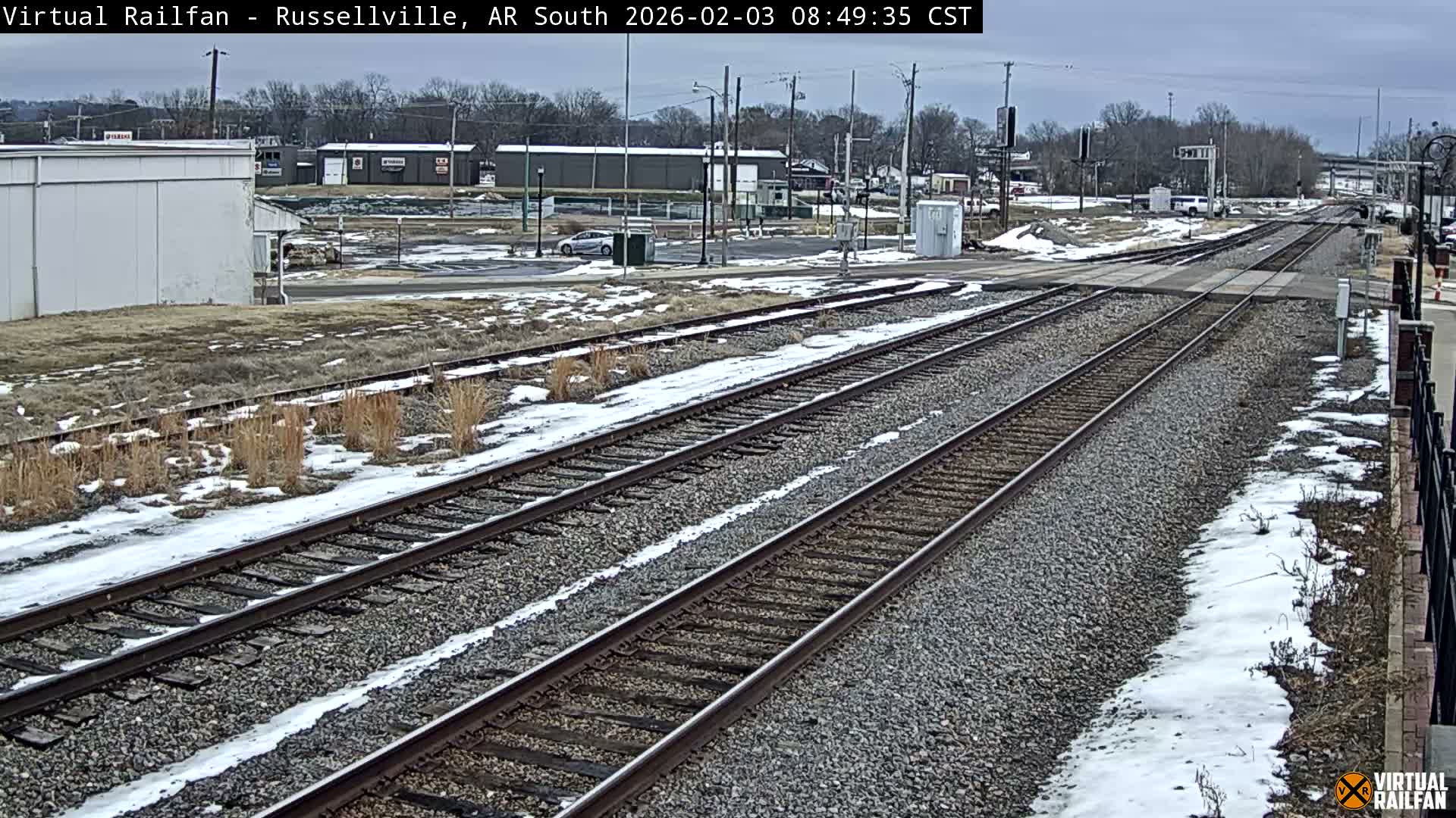 Russellville Railroad Crossing Junction Live Cam - Russellville, Pope, Arkansas, USA 