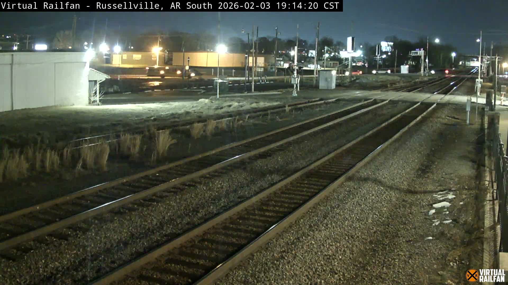 Russellville Railroad Crossing Junction Live Cam - Russellville, Pope, Arkansas, USA 