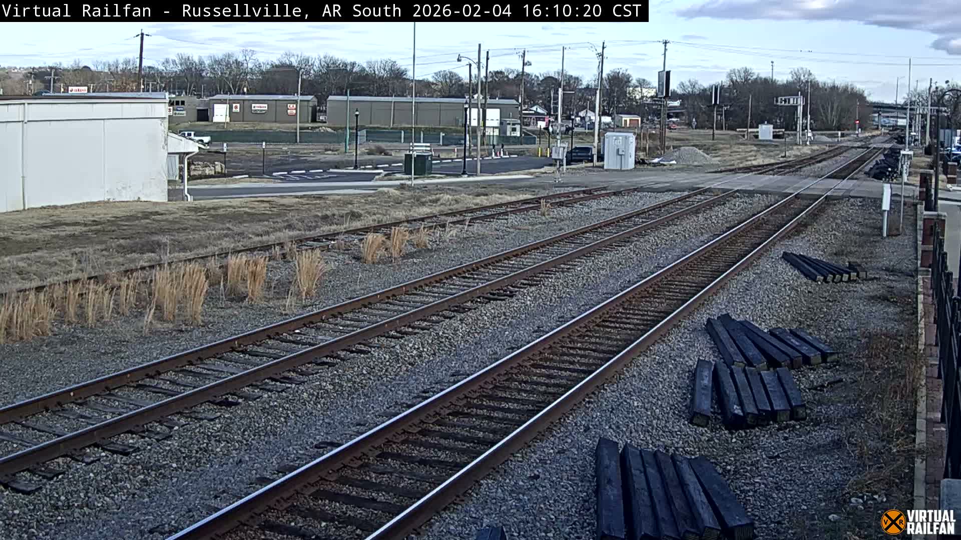 Russellville Railroad Crossing Junction Live Cam - Russellville, Pope, Arkansas, USA 