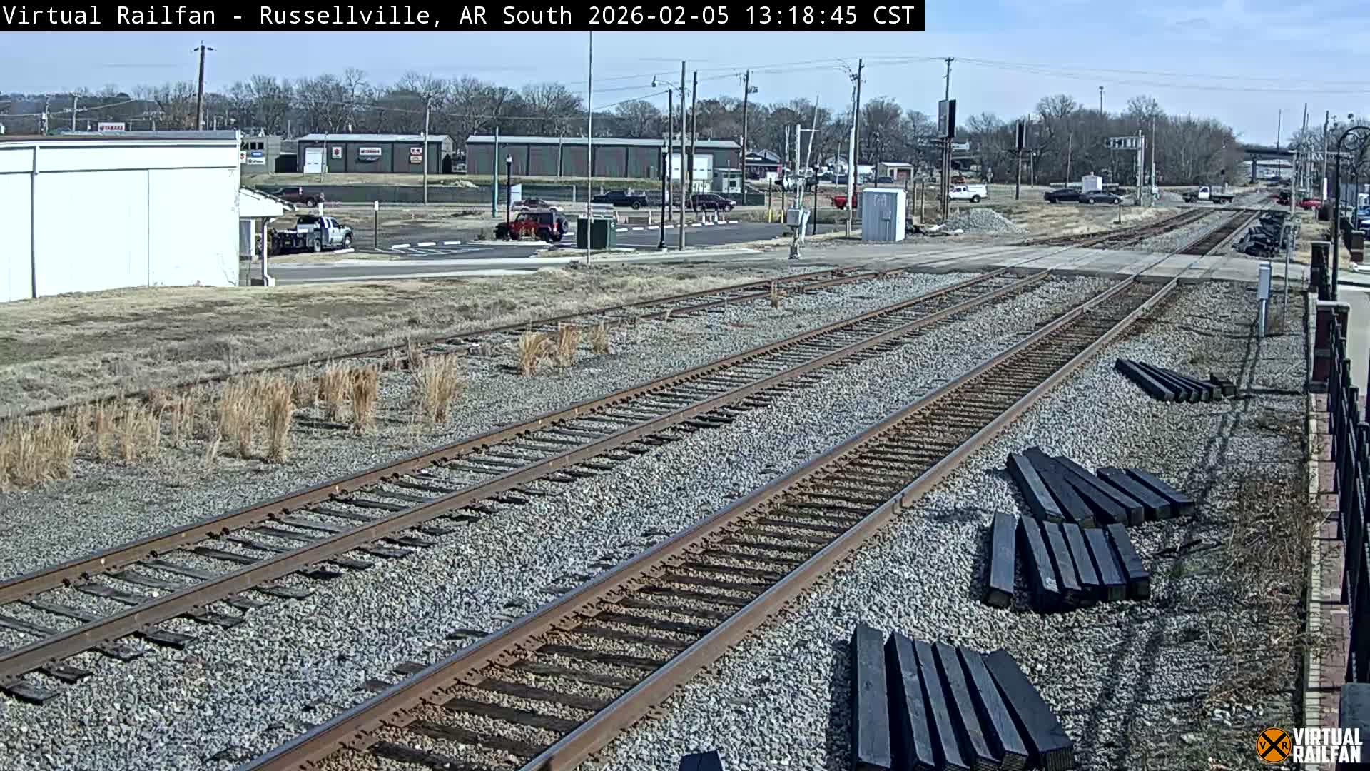 Russellville Railroad Crossing Junction Live Cam - Russellville, Pope, Arkansas, USA 