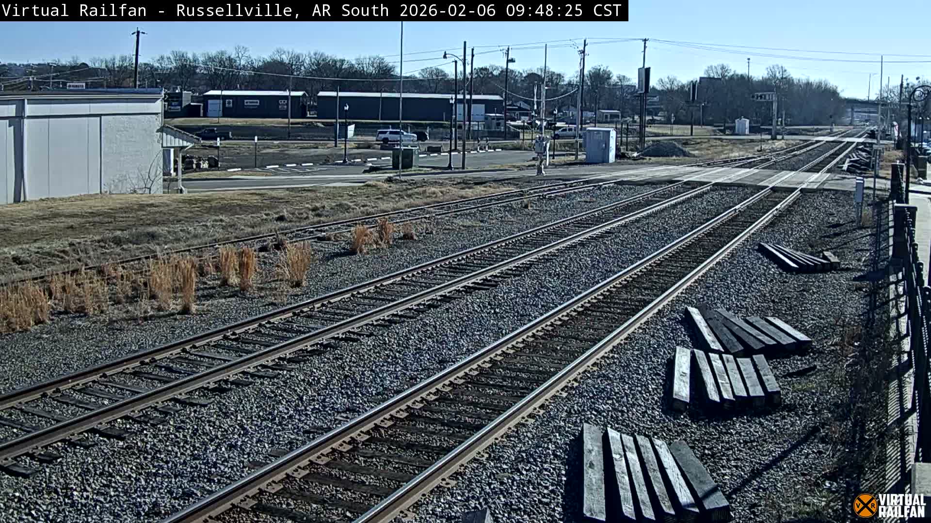 Russellville Railroad Crossing Junction Live Cam - Russellville, Pope, Arkansas, USA 