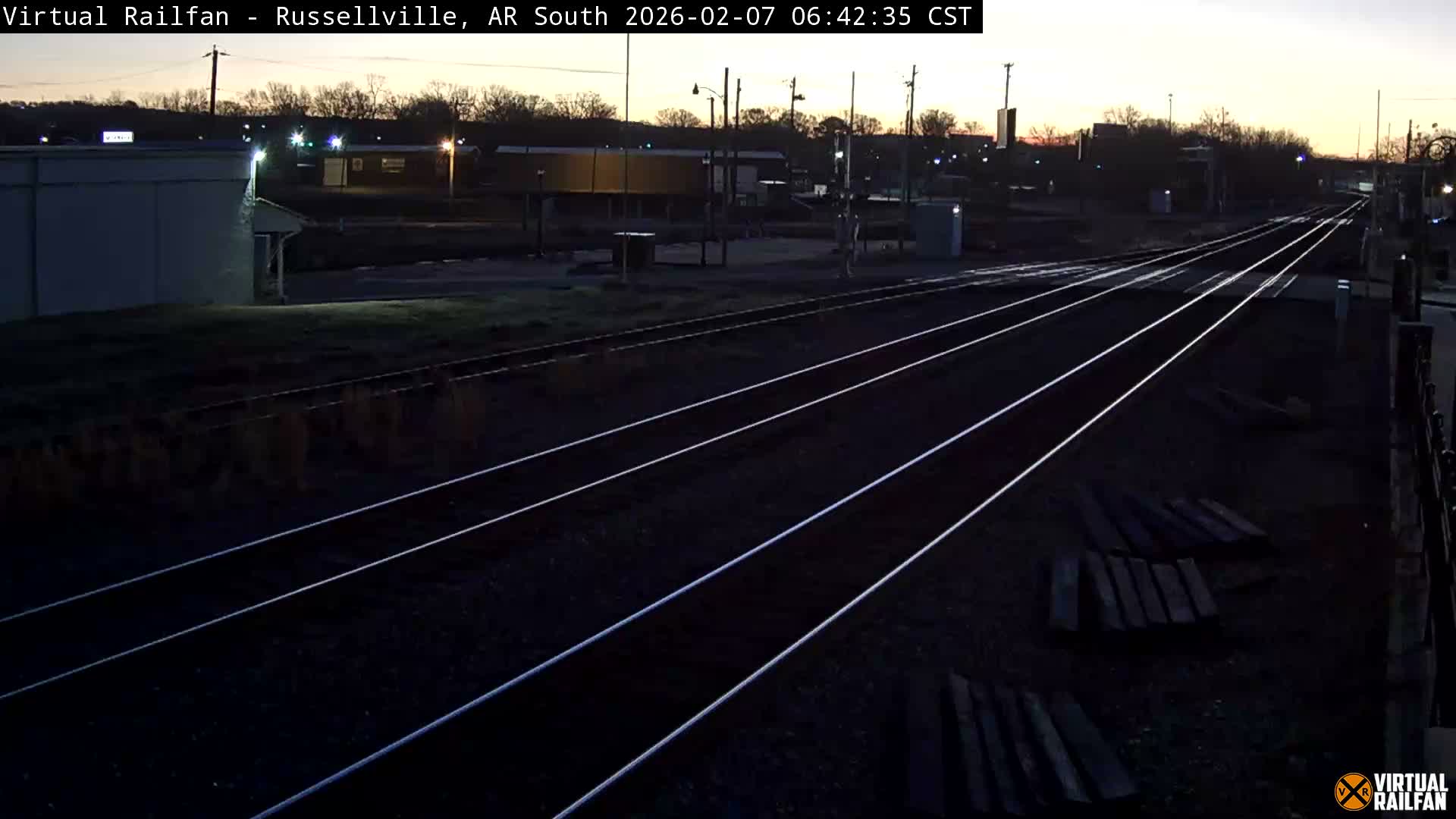 Russellville Railroad Crossing Junction Live Cam - Russellville, Pope, Arkansas, USA 