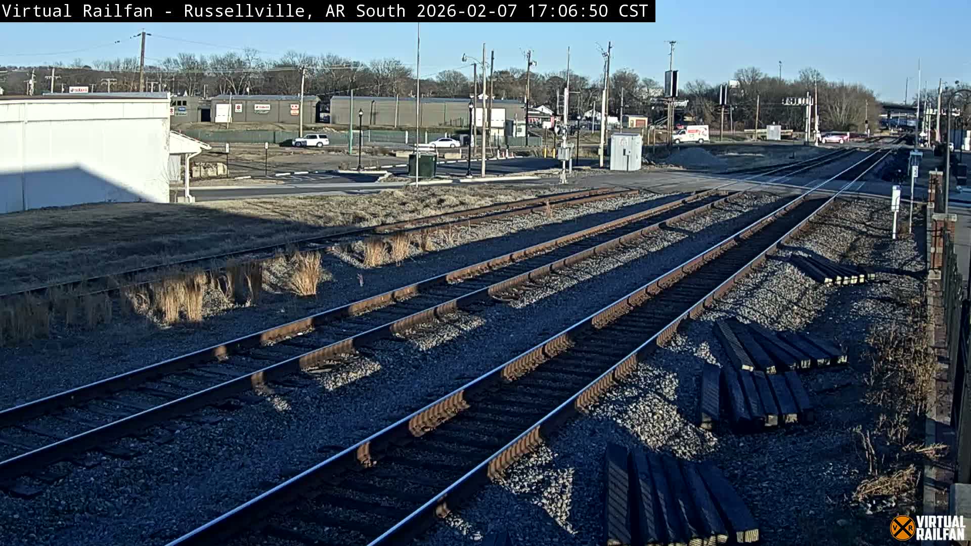 Russellville Railroad Crossing Junction Live Cam - Russellville, Pope, Arkansas, USA 