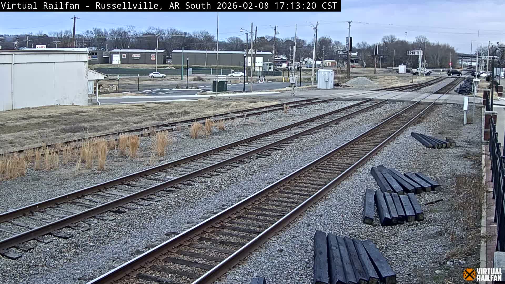 Russellville Railroad Crossing Junction Live Cam - Russellville, Pope, Arkansas, USA 