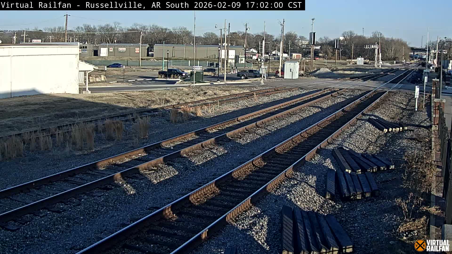 Russellville Railroad Crossing Junction Live Cam - Russellville, Pope, Arkansas, USA 