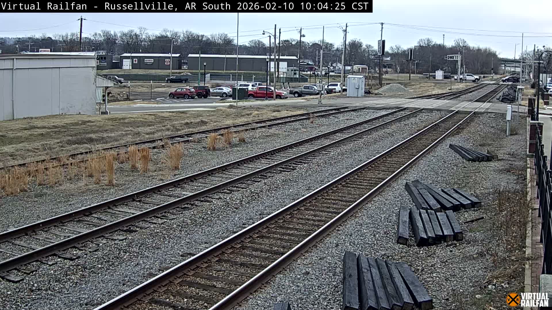 Russellville Railroad Crossing Junction Live Cam - Russellville, Pope, Arkansas, USA 