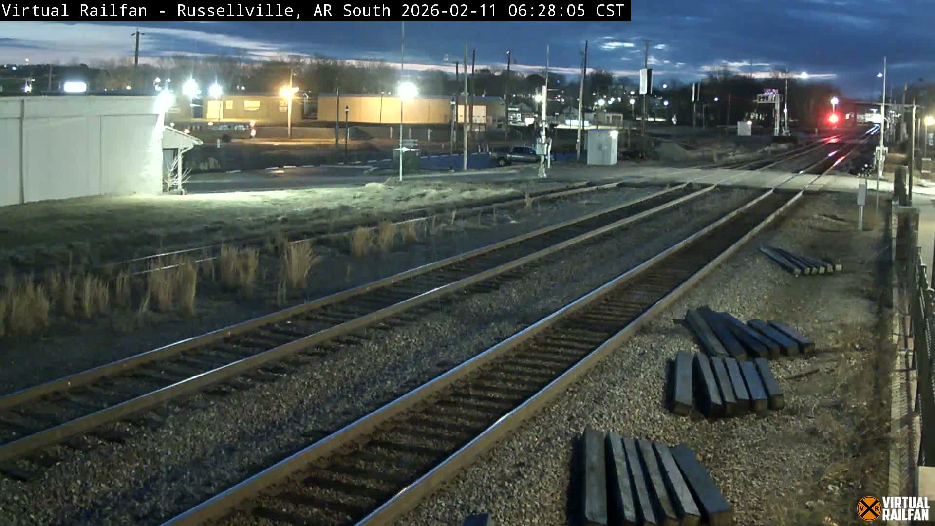 Russellville Railroad Crossing Junction Live Cam - Russellville, Pope, Arkansas, USA 