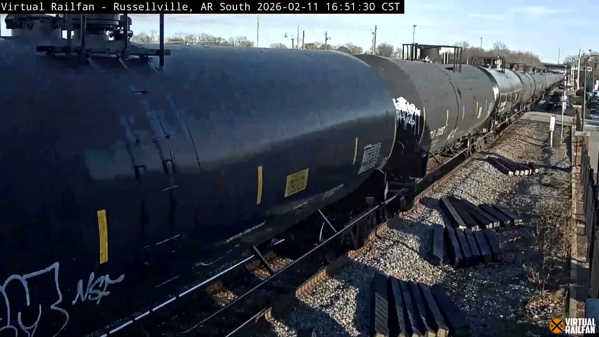 Russellville Railroad Crossing Junction Live Cam - Russellville, Pope, Arkansas, USA 