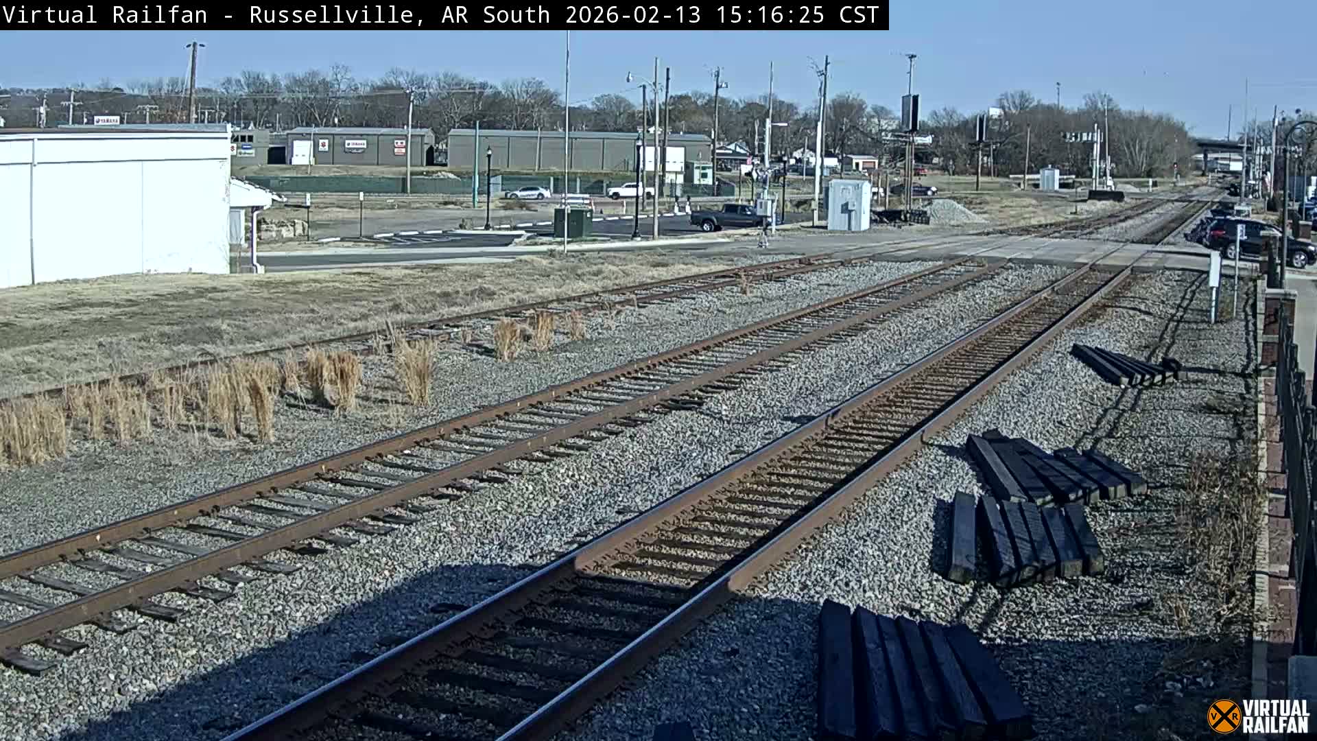 Russellville Railroad Crossing Junction Live Cam - Russellville, Pope, Arkansas, USA 