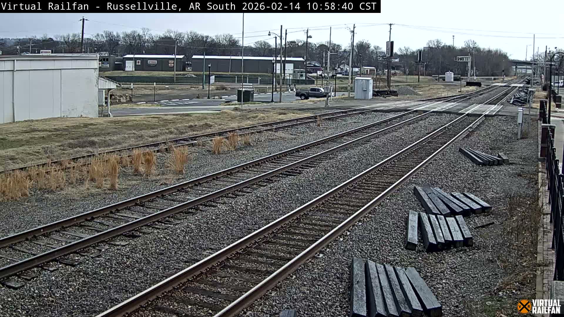 Russellville Railroad Crossing Junction Live Cam - Russellville, Pope, Arkansas, USA 