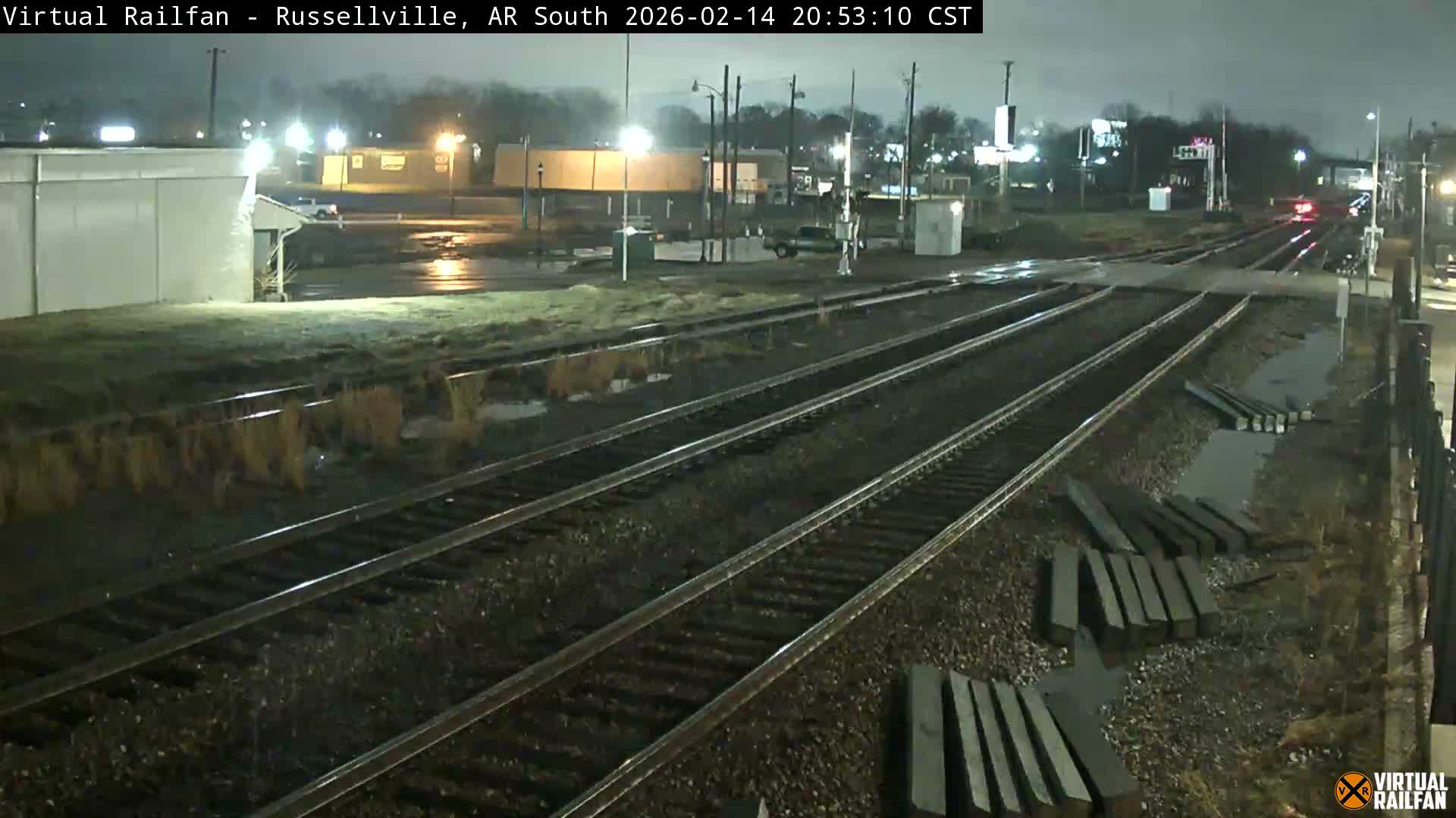 Russellville Railroad Crossing Junction Live Cam - Russellville, Pope, Arkansas, USA 
