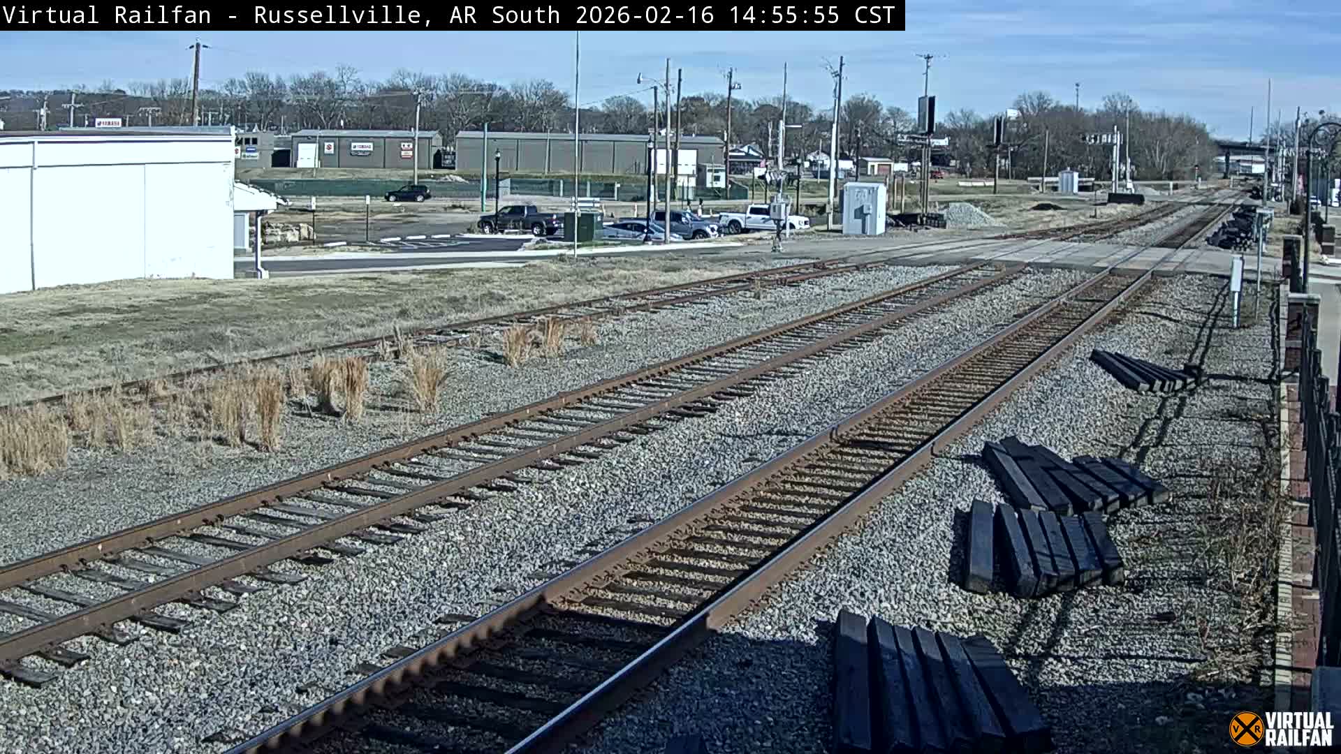 Russellville Railroad Crossing Junction Live Cam - Russellville, Pope, Arkansas, USA 