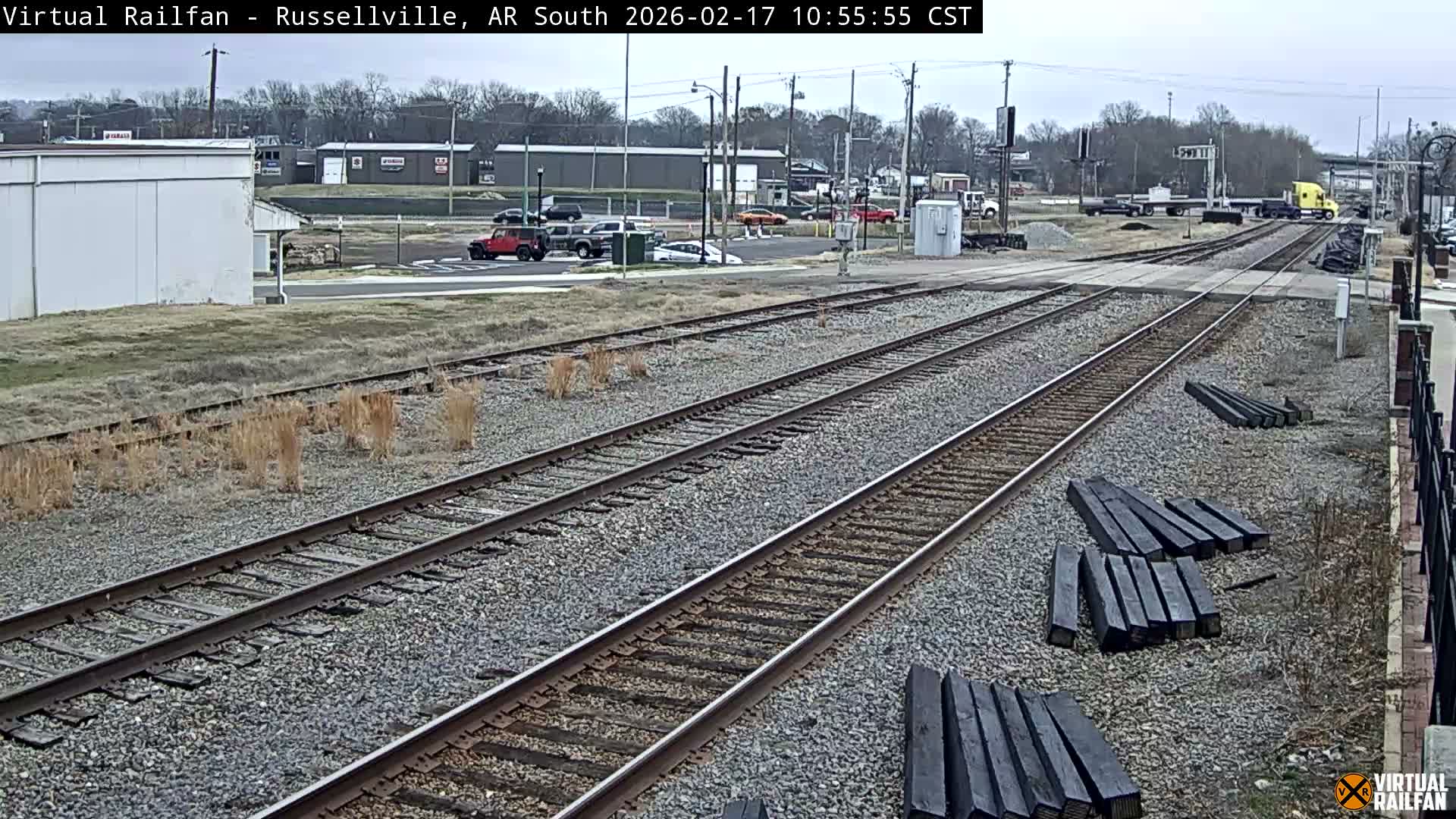 Russellville Railroad Crossing Junction Live Cam - Russellville, Pope, Arkansas, USA 