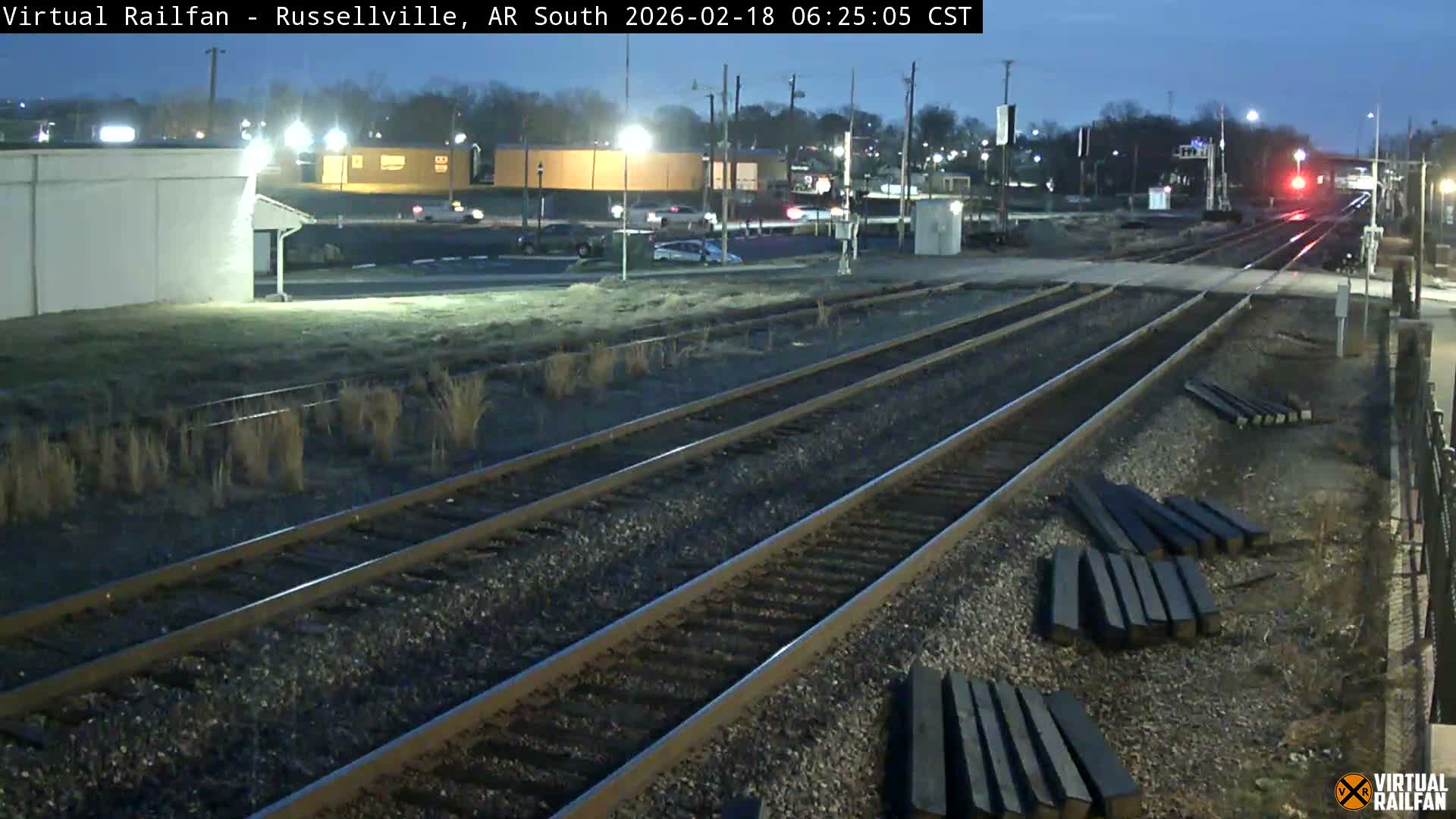 Russellville Railroad Crossing Junction Live Cam - Russellville, Pope, Arkansas, USA 