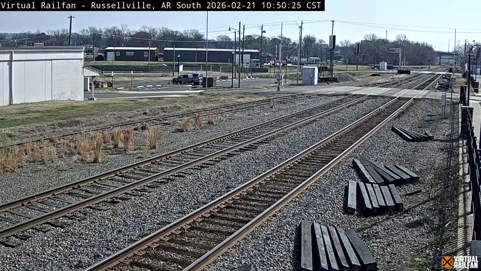 Russellville Railroad Crossing Junction Live Cam - Russellville, Pope, Arkansas, USA 