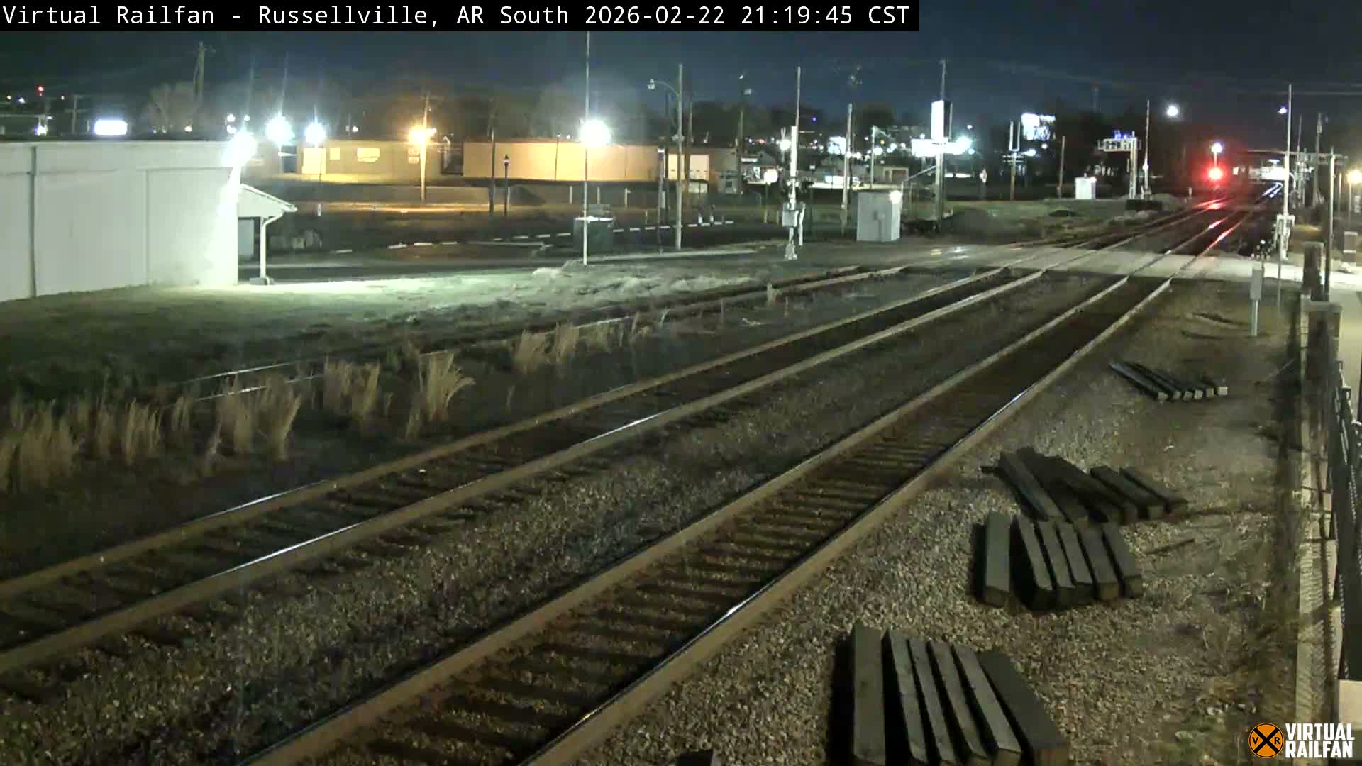 Russellville Railroad Crossing Junction Live Cam - Russellville, Pope, Arkansas, USA 