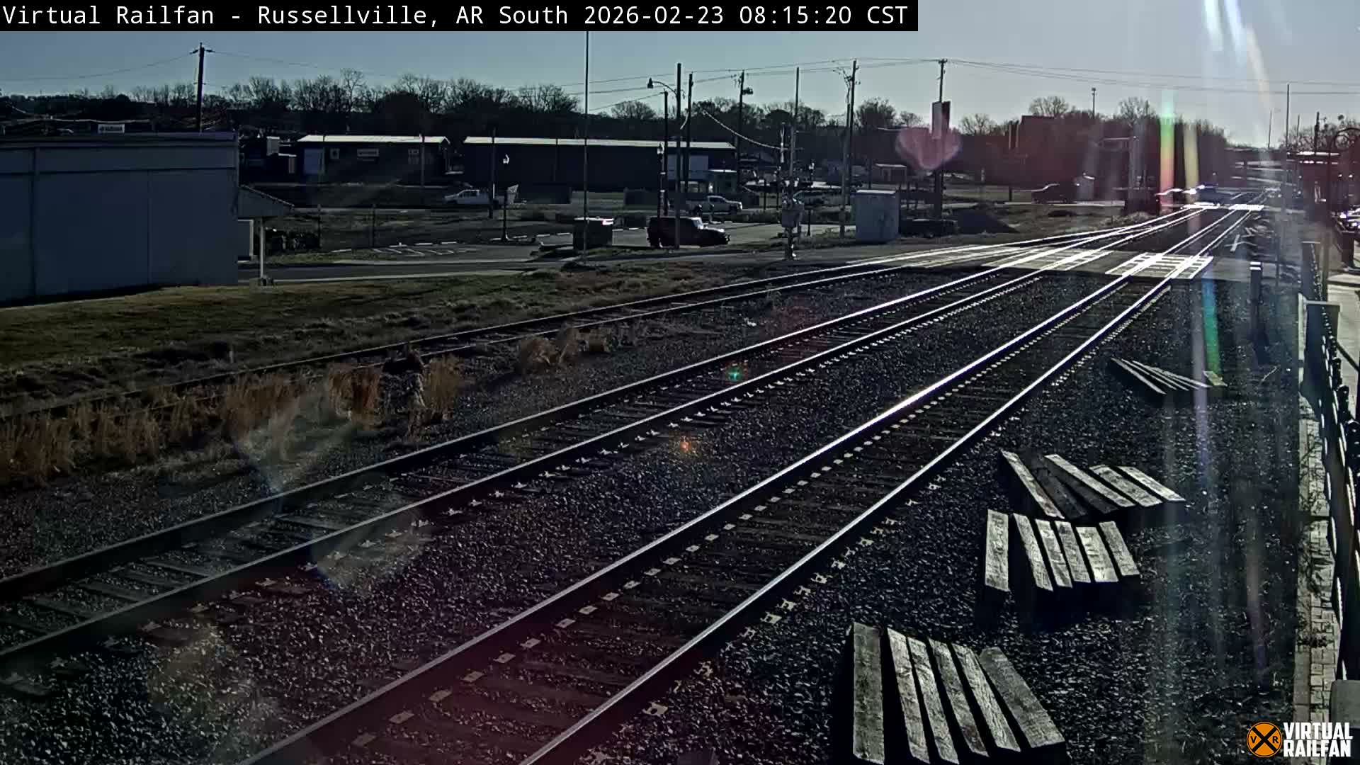 Russellville Railroad Crossing Junction Live Cam - Russellville, Pope, Arkansas, USA 