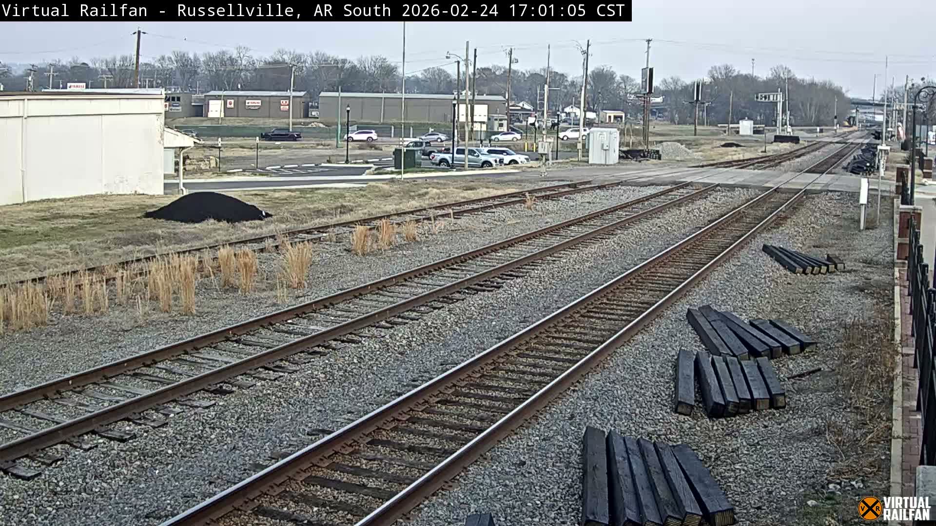 Russellville Railroad Crossing Junction Live Cam - Russellville, Pope, Arkansas, USA 