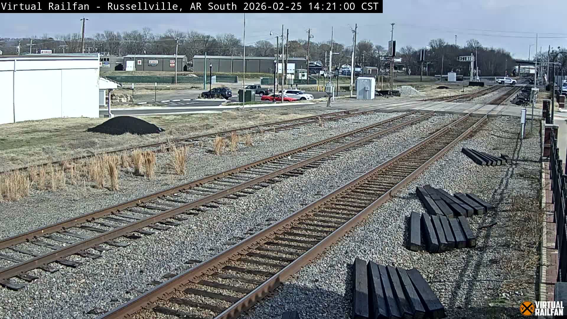 Russellville Railroad Crossing Junction Live Cam - Russellville, Pope, Arkansas, USA 