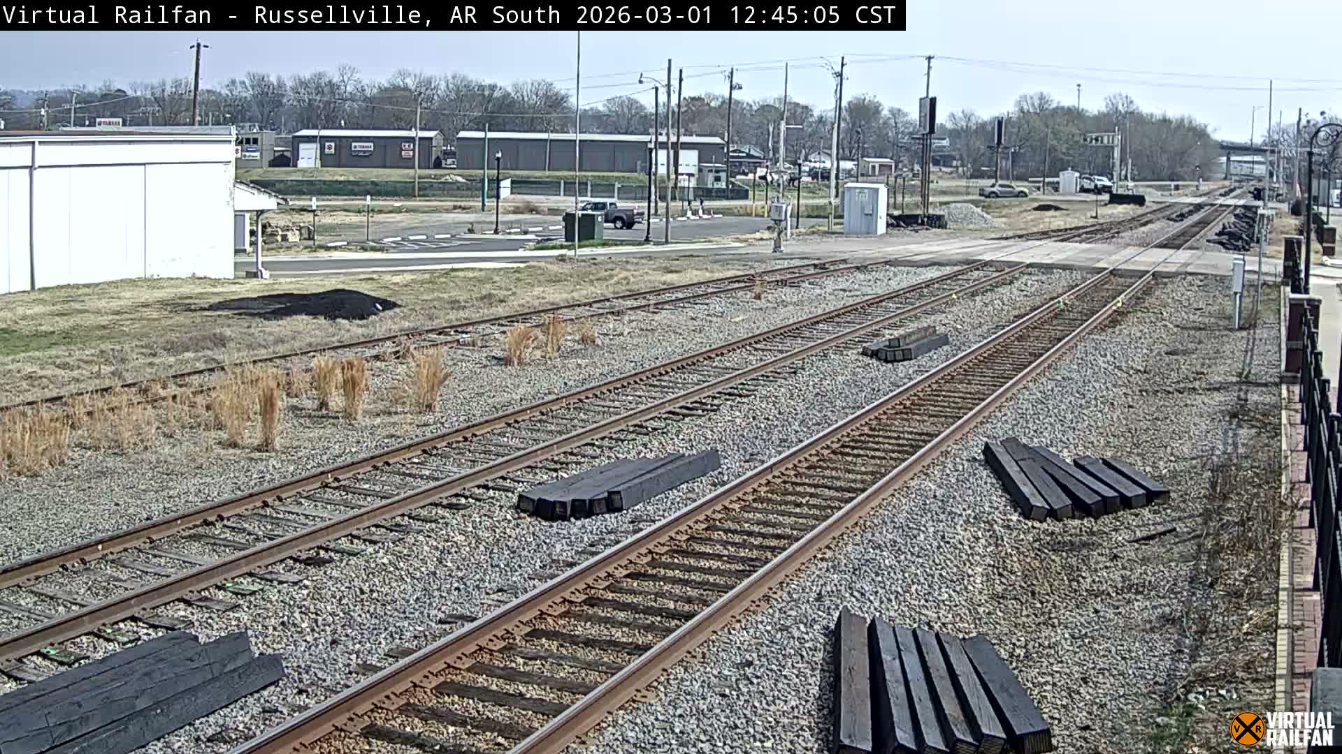Russellville Railroad Crossing Junction Live Cam - Russellville, Pope, Arkansas, USA 