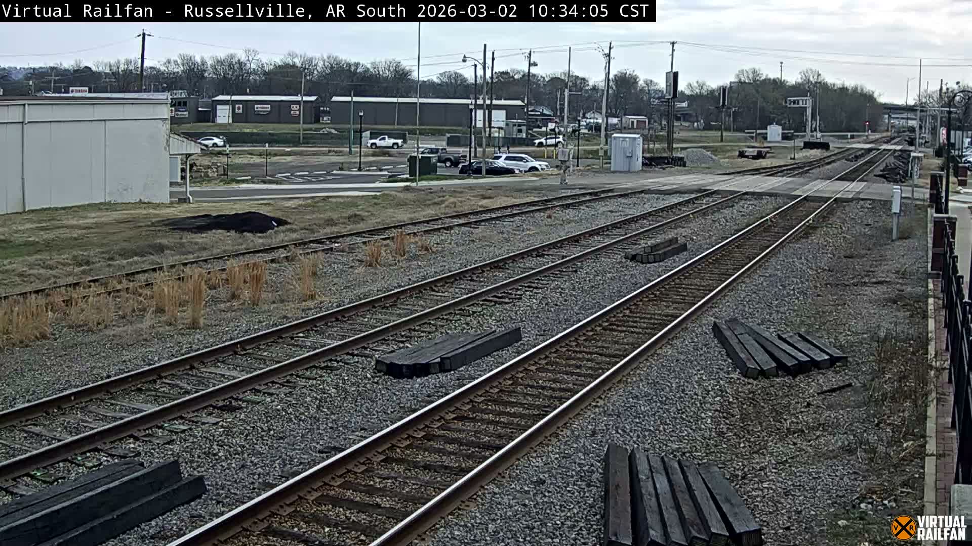 Russellville Railroad Crossing Junction Live Cam - Russellville, Pope, Arkansas, USA 