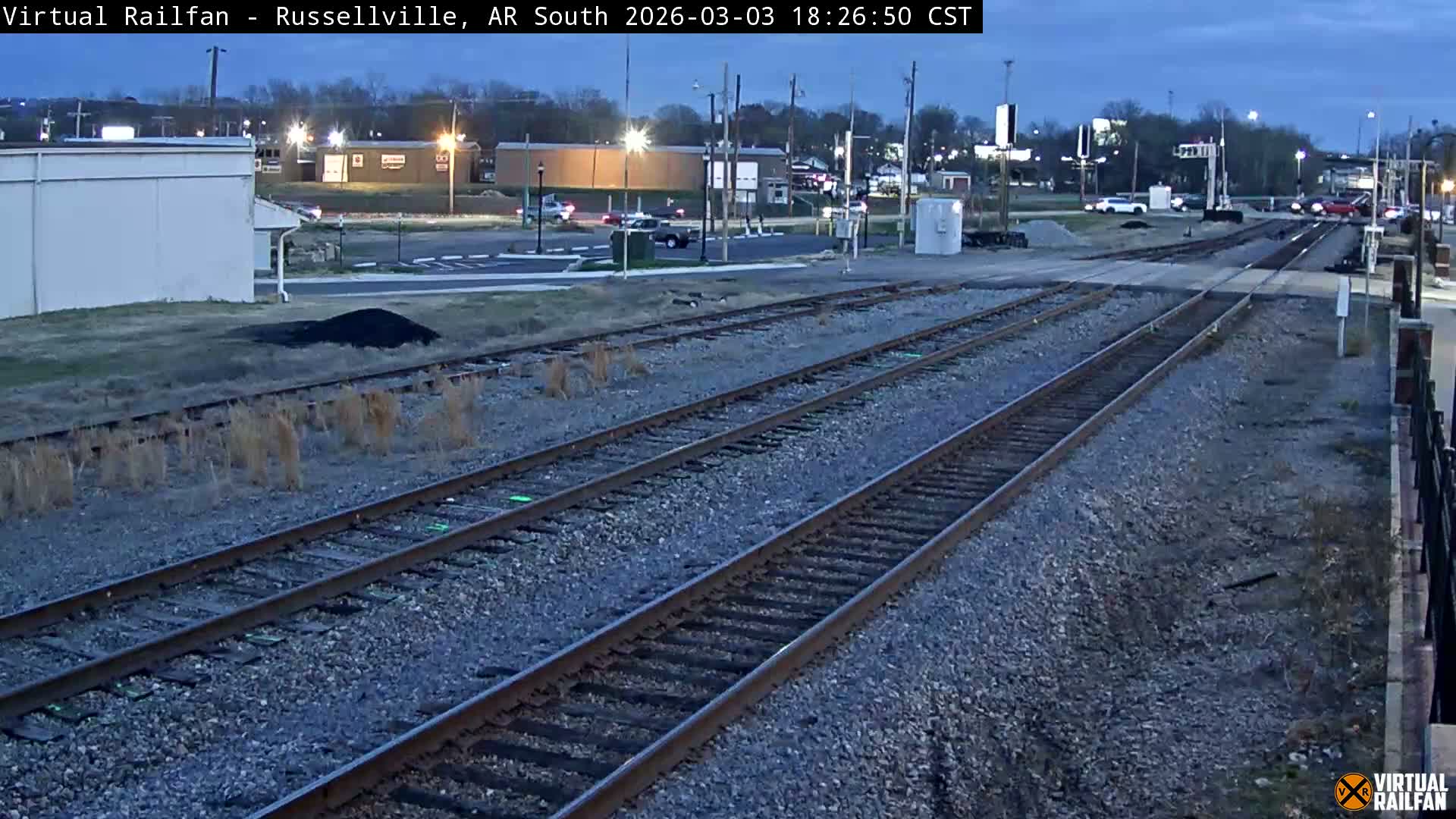 Russellville Railroad Crossing Junction Live Cam - Russellville, Pope, Arkansas, USA 