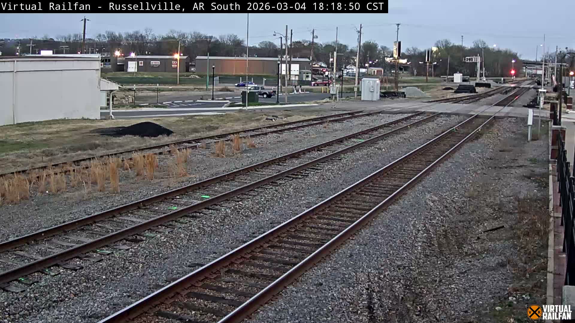 Russellville Railroad Crossing Junction Live Cam - Russellville, Pope, Arkansas, USA 