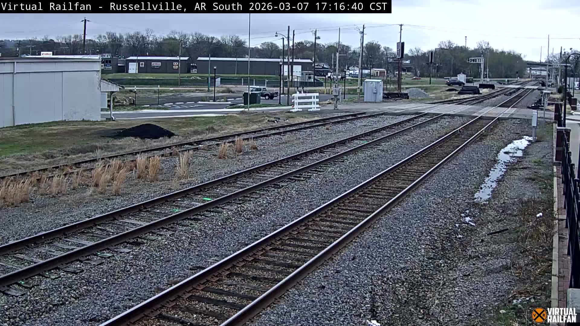 Russellville Railroad Crossing Junction Live Cam - Russellville, Pope, Arkansas, USA 