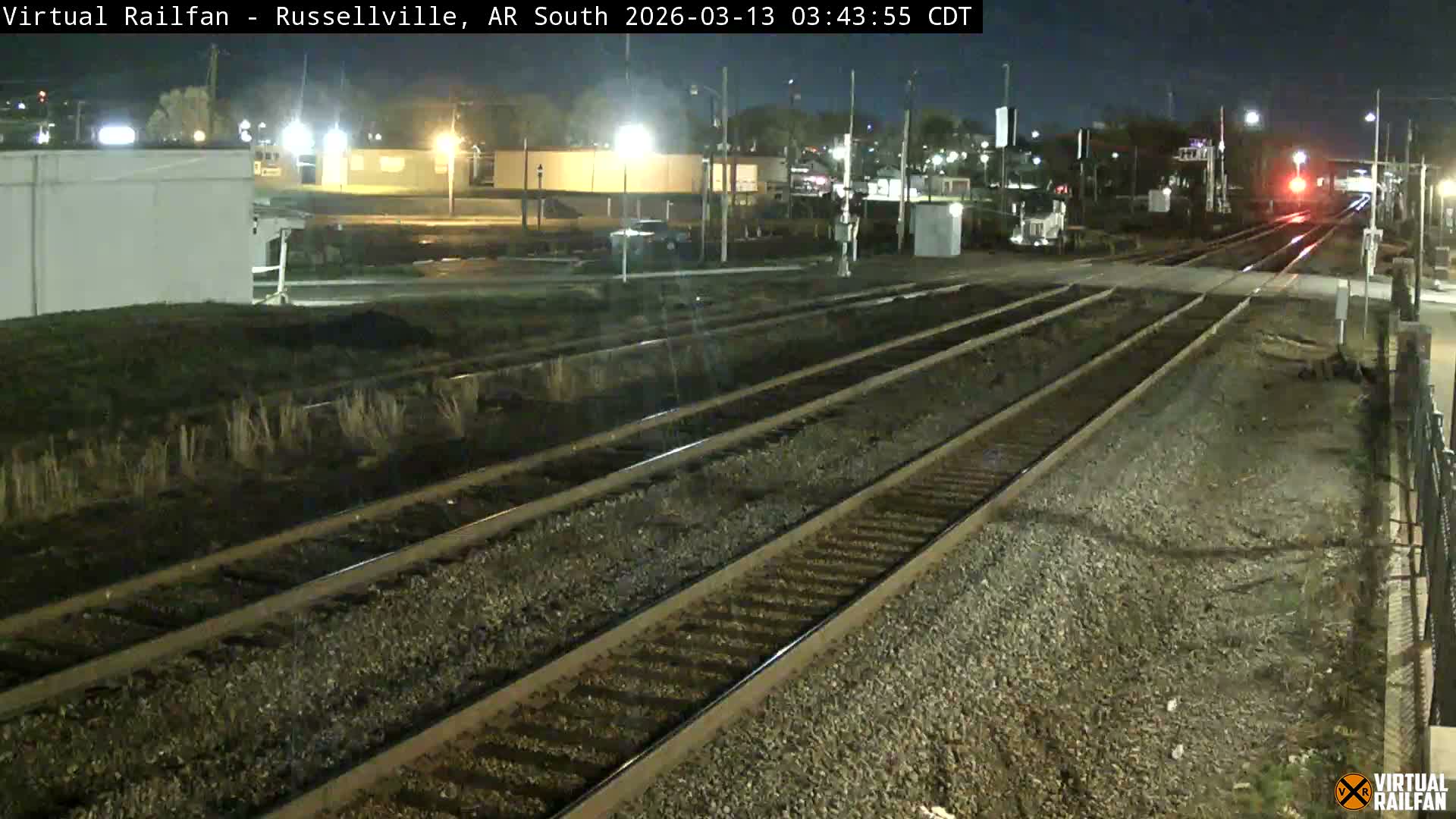 Russellville Railroad Crossing Junction Live Cam - Russellville, Pope, Arkansas, USA 