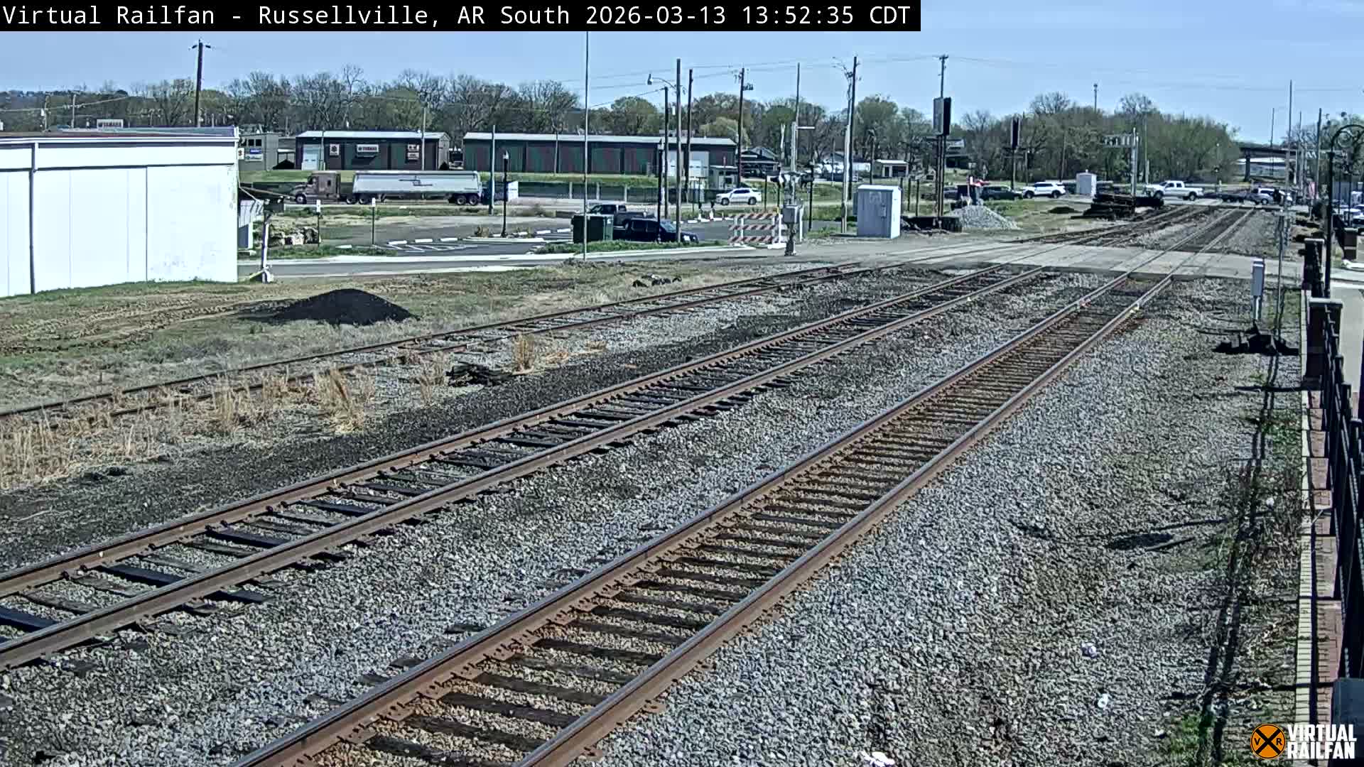 Russellville Railroad Crossing Junction Live Cam - Russellville, Pope, Arkansas, USA 