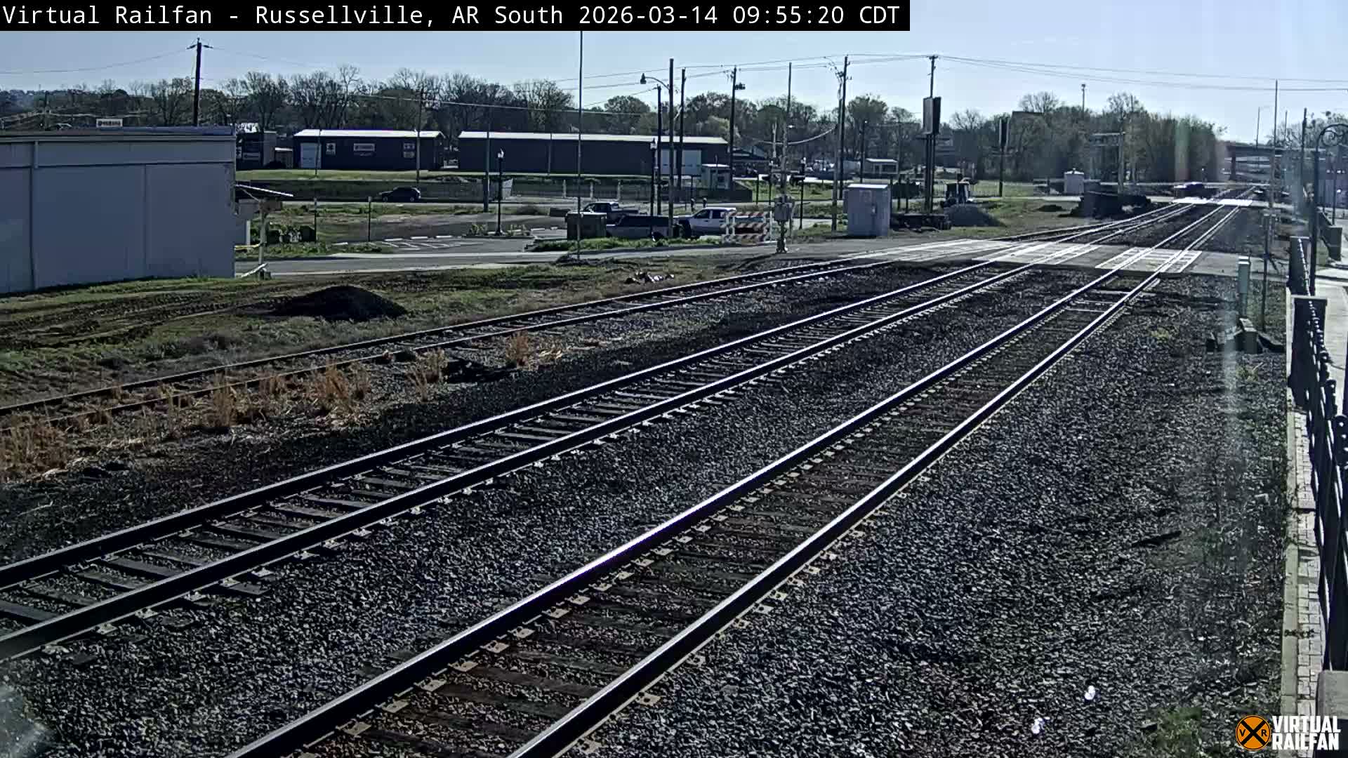 Russellville Railroad Crossing Junction Live Cam - Russellville, Pope, Arkansas, USA 