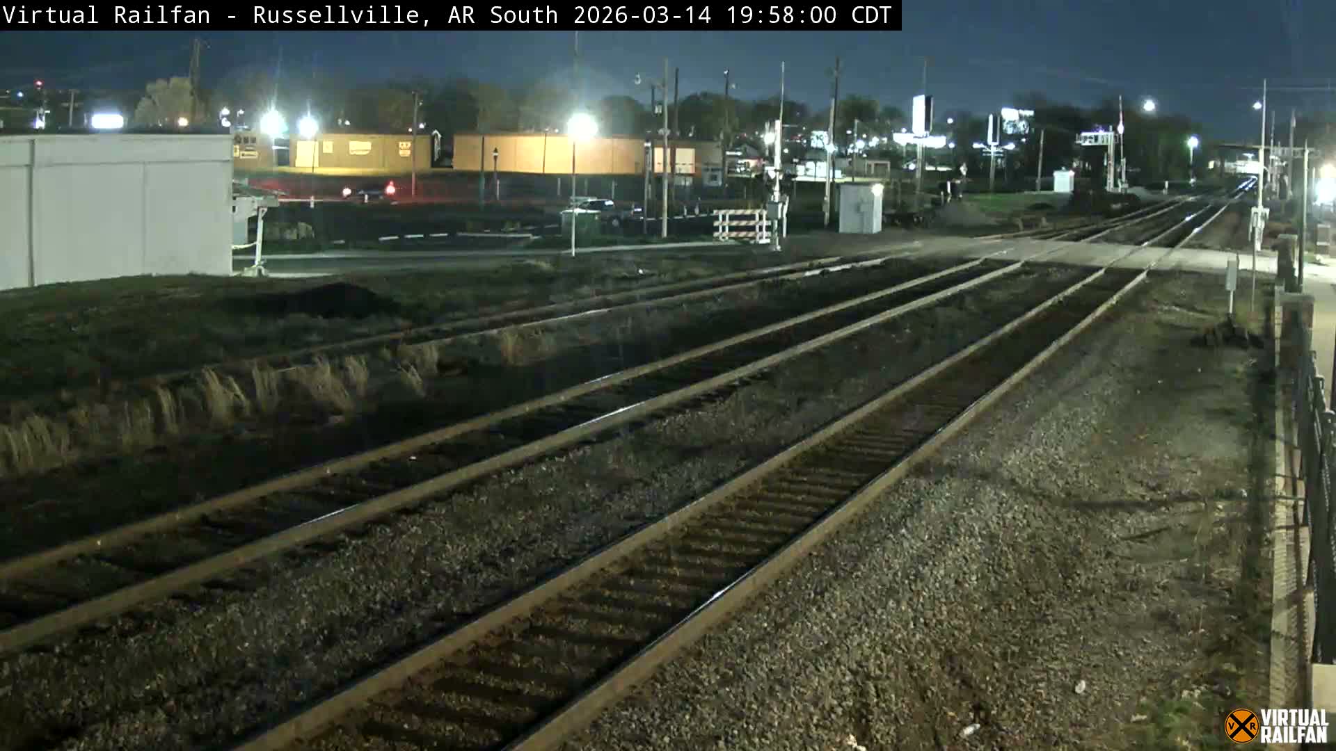 Russellville Railroad Crossing Junction Live Cam - Russellville, Pope, Arkansas, USA 