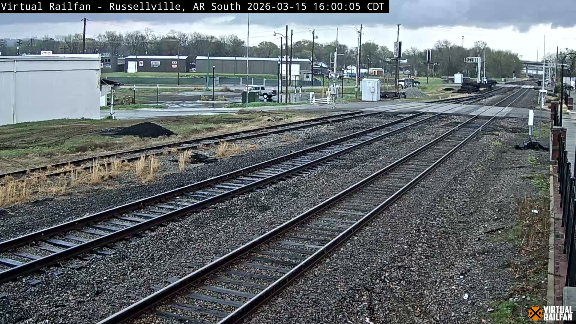 Russellville Railroad Crossing Junction Live Cam - Russellville, Pope, Arkansas, USA 