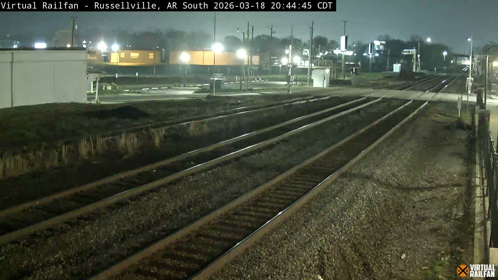 Russellville Railroad Crossing Junction Live Cam - Russellville, Pope, Arkansas, USA 