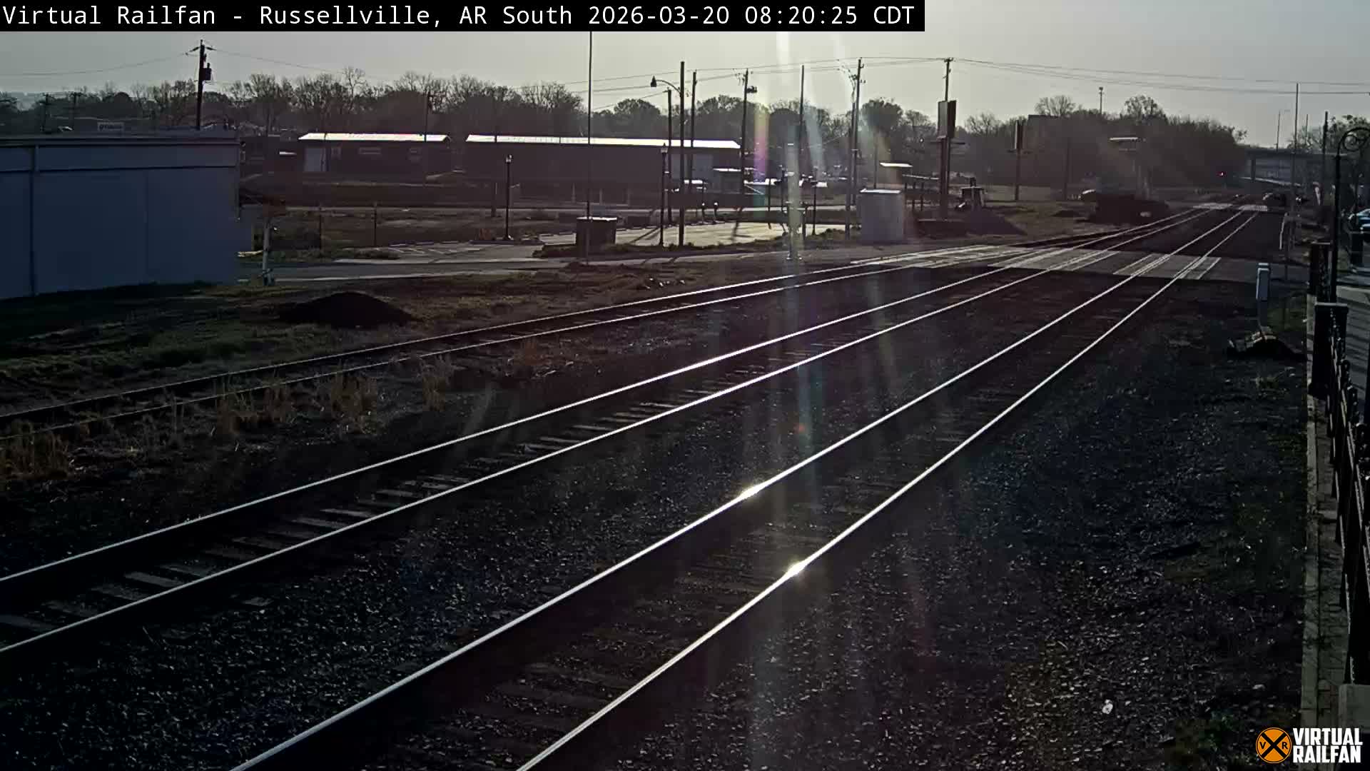 Russellville Railroad Crossing Junction Live Cam - Russellville, Pope, Arkansas, USA 