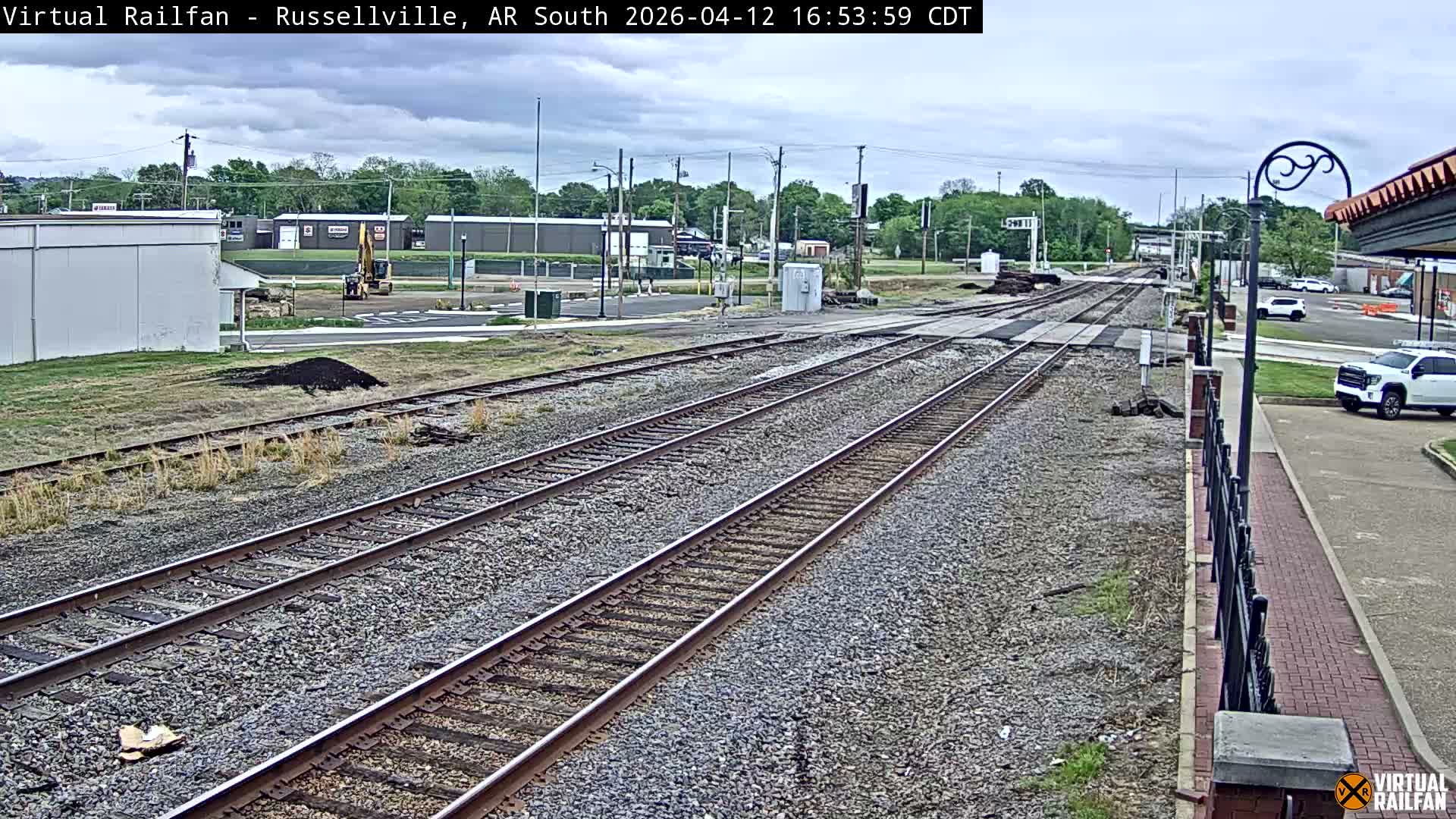 Russellville Railroad Crossing Junction Live Cam - Russellville, Pope, Arkansas, USA 