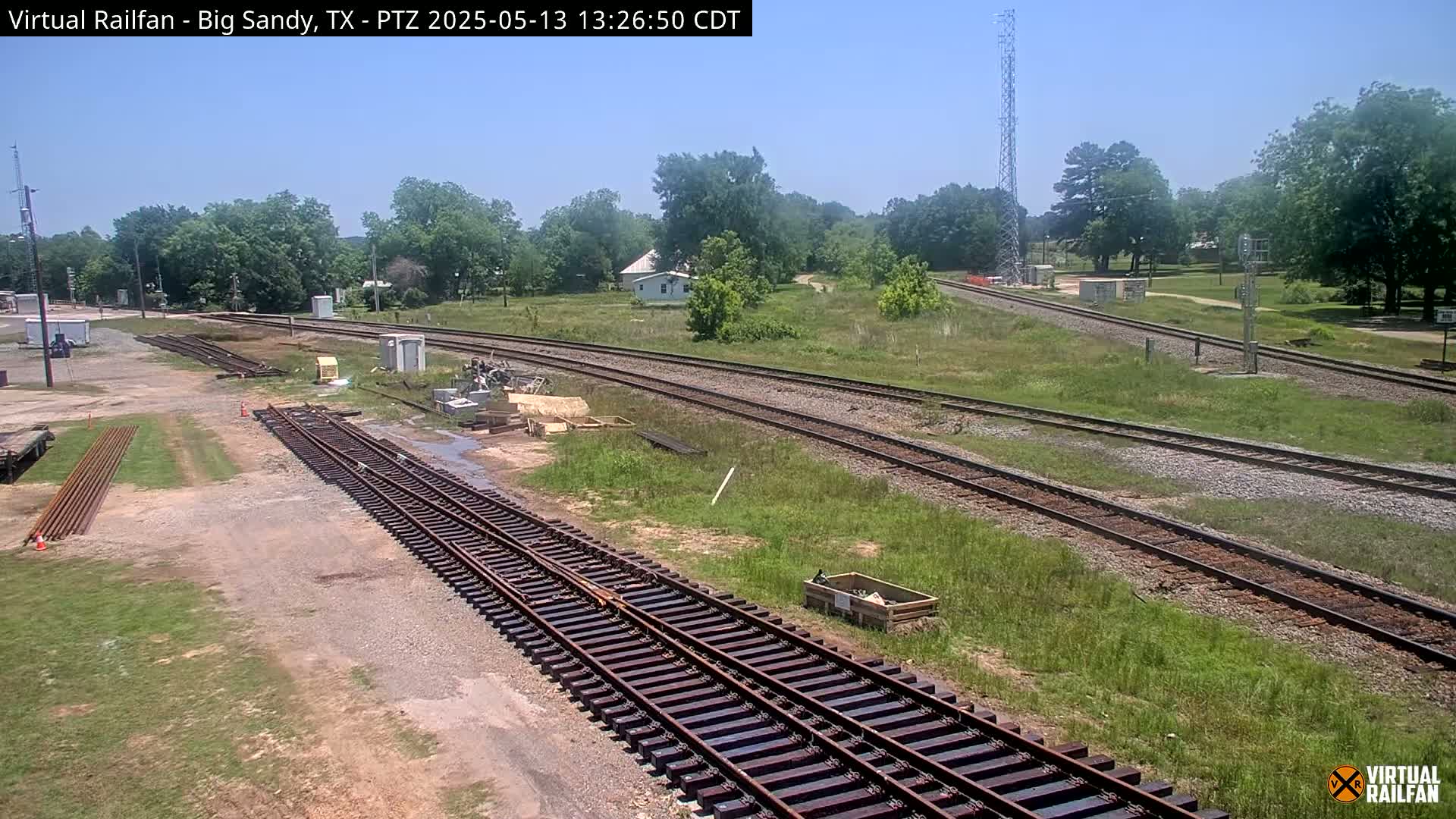 Big Sandy Railroad Junction Live Cam - Big Sandy, Upshur, Texas, USA