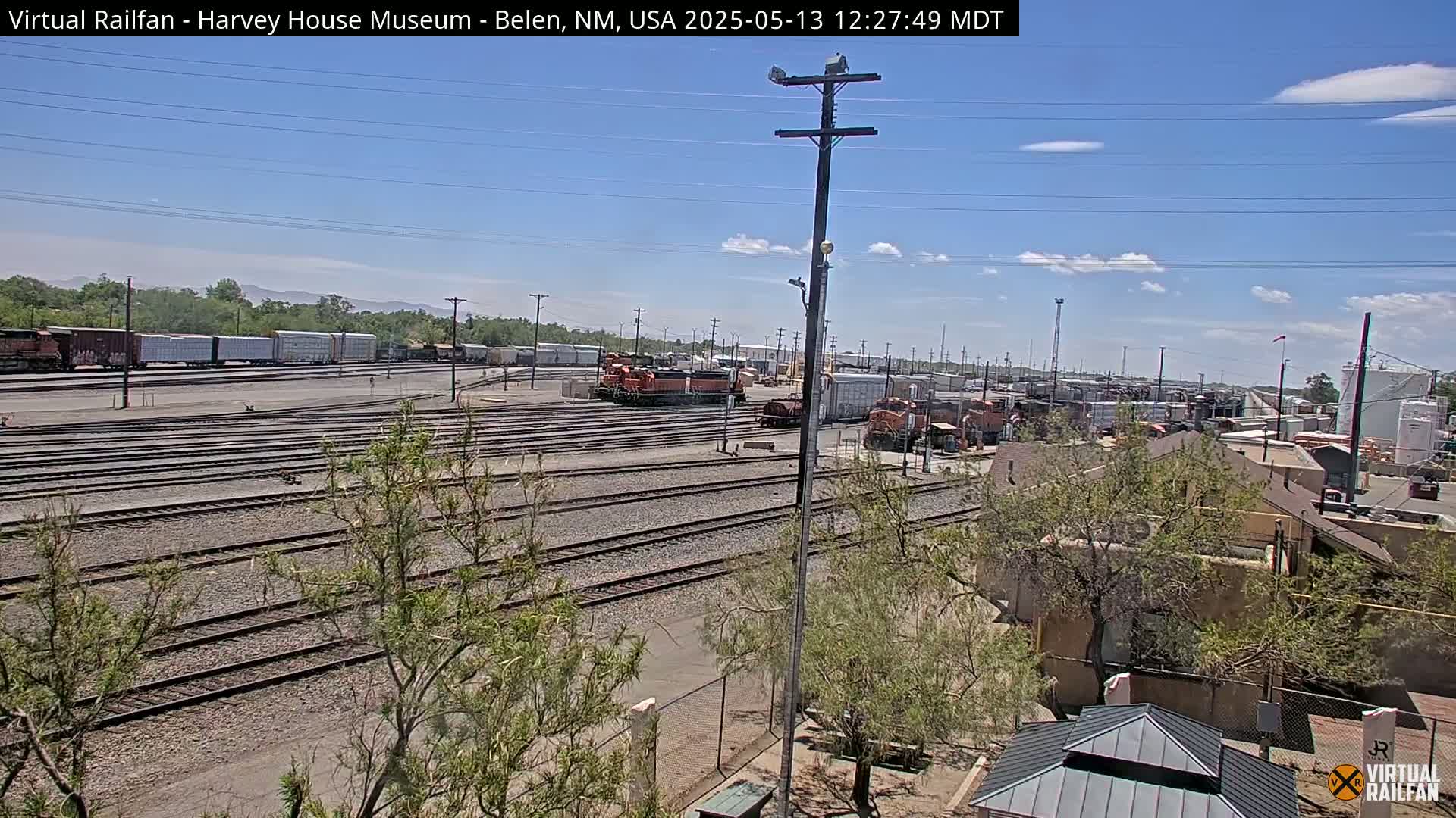 Belen Train Depot & Railroad Crossing Live Cam - Belen, Valencia, New Mexico, USA