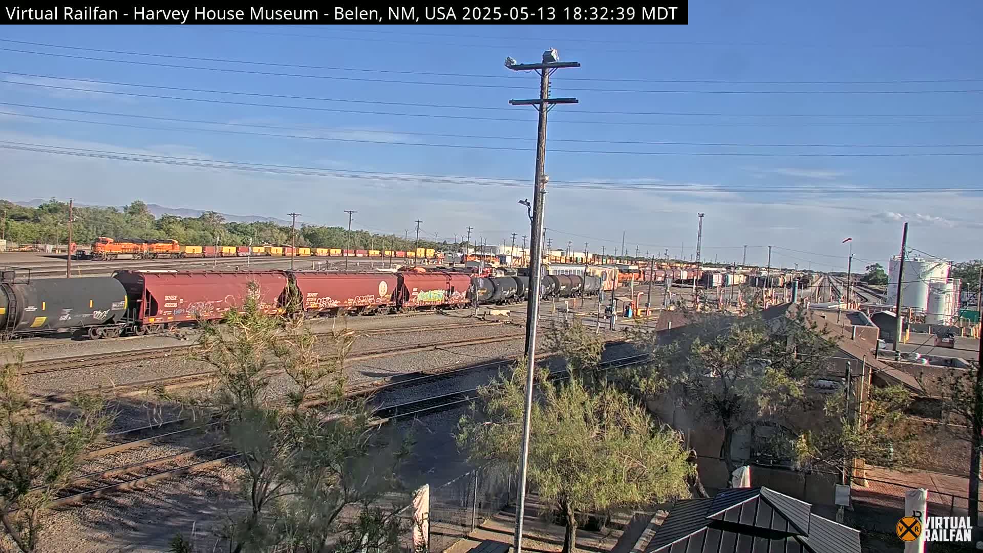 Belen Train Depot & Railroad Crossing Live Cam - Belen, Valencia, New Mexico, USA