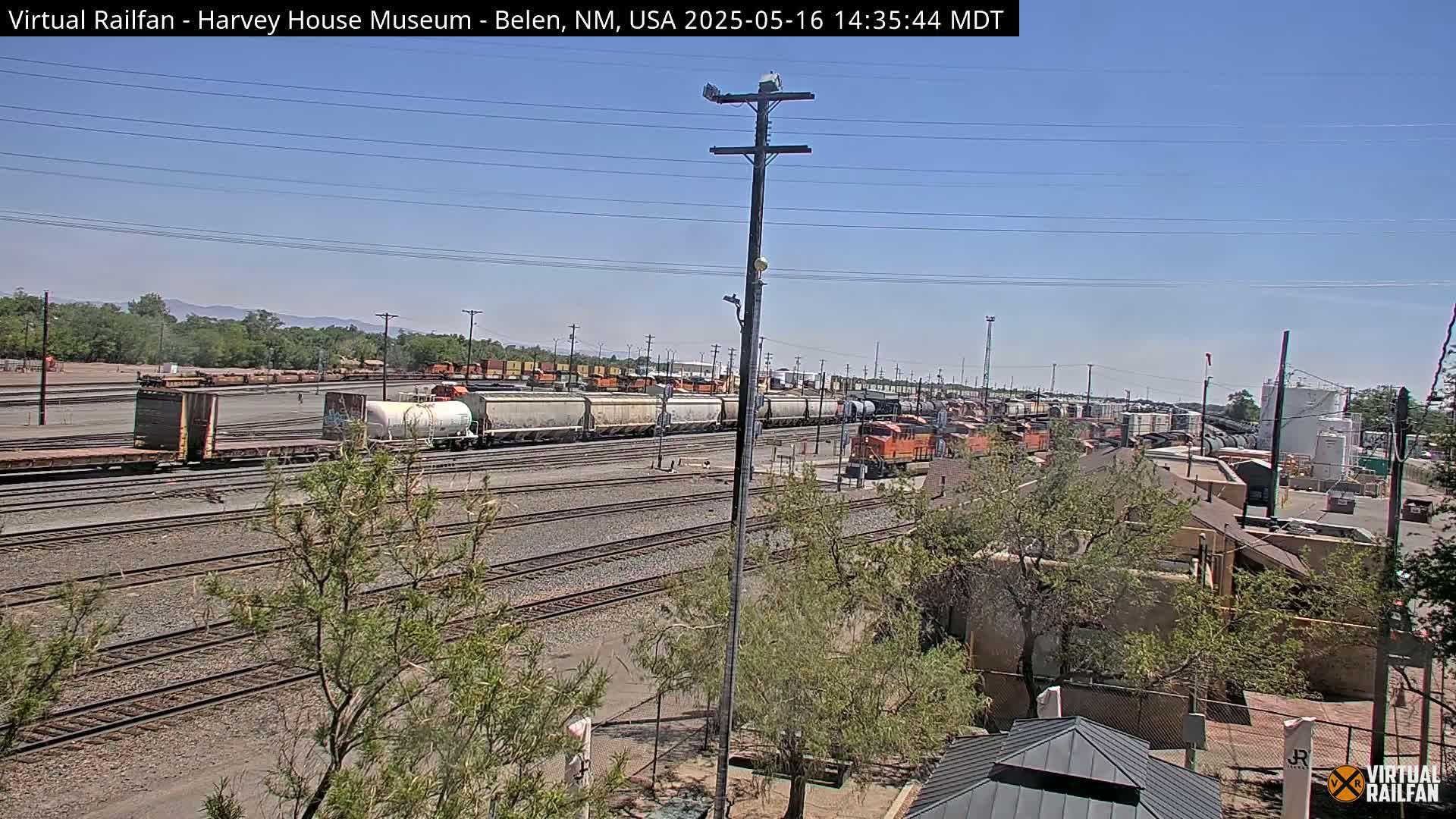 Belen Train Depot & Railroad Crossing Live Cam - Belen, Valencia, New Mexico, USA