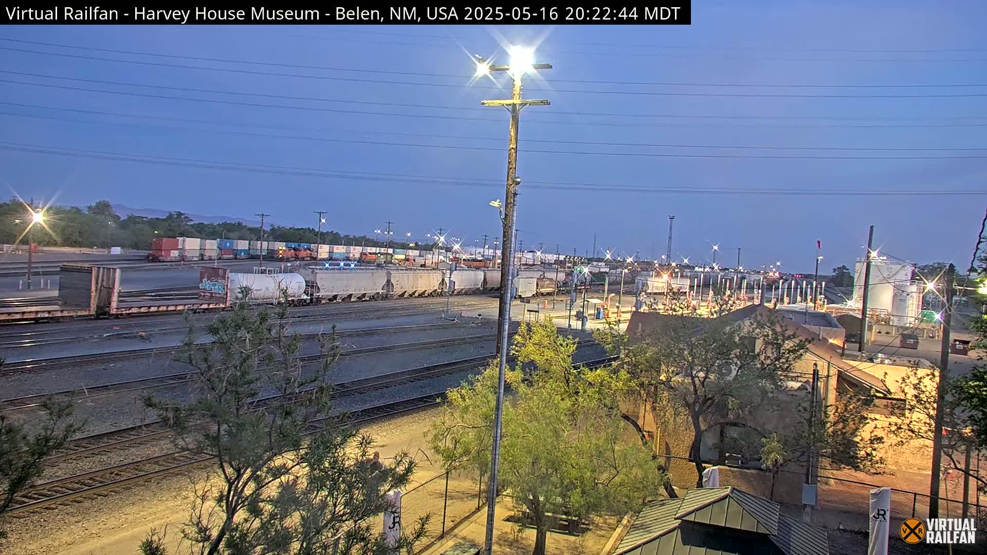 Belen Train Depot & Railroad Crossing Live Cam - Belen, Valencia, New Mexico, USA