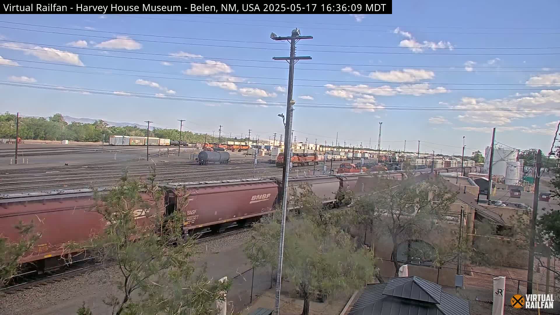 Belen Train Depot & Railroad Crossing Live Cam - Belen, Valencia, New Mexico, USA